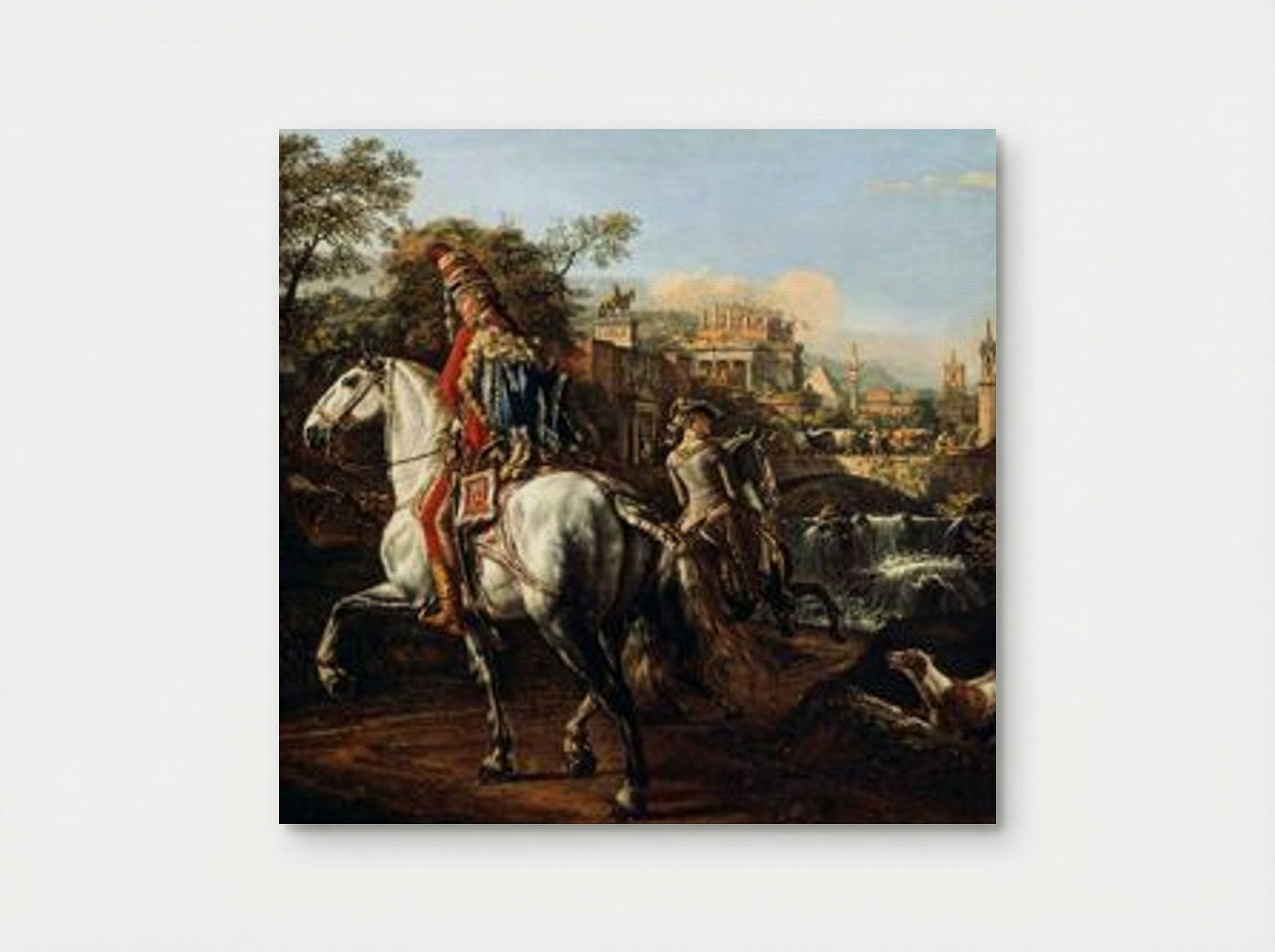 A Hussar on Horseback - Bernardo Bellotto - Poster