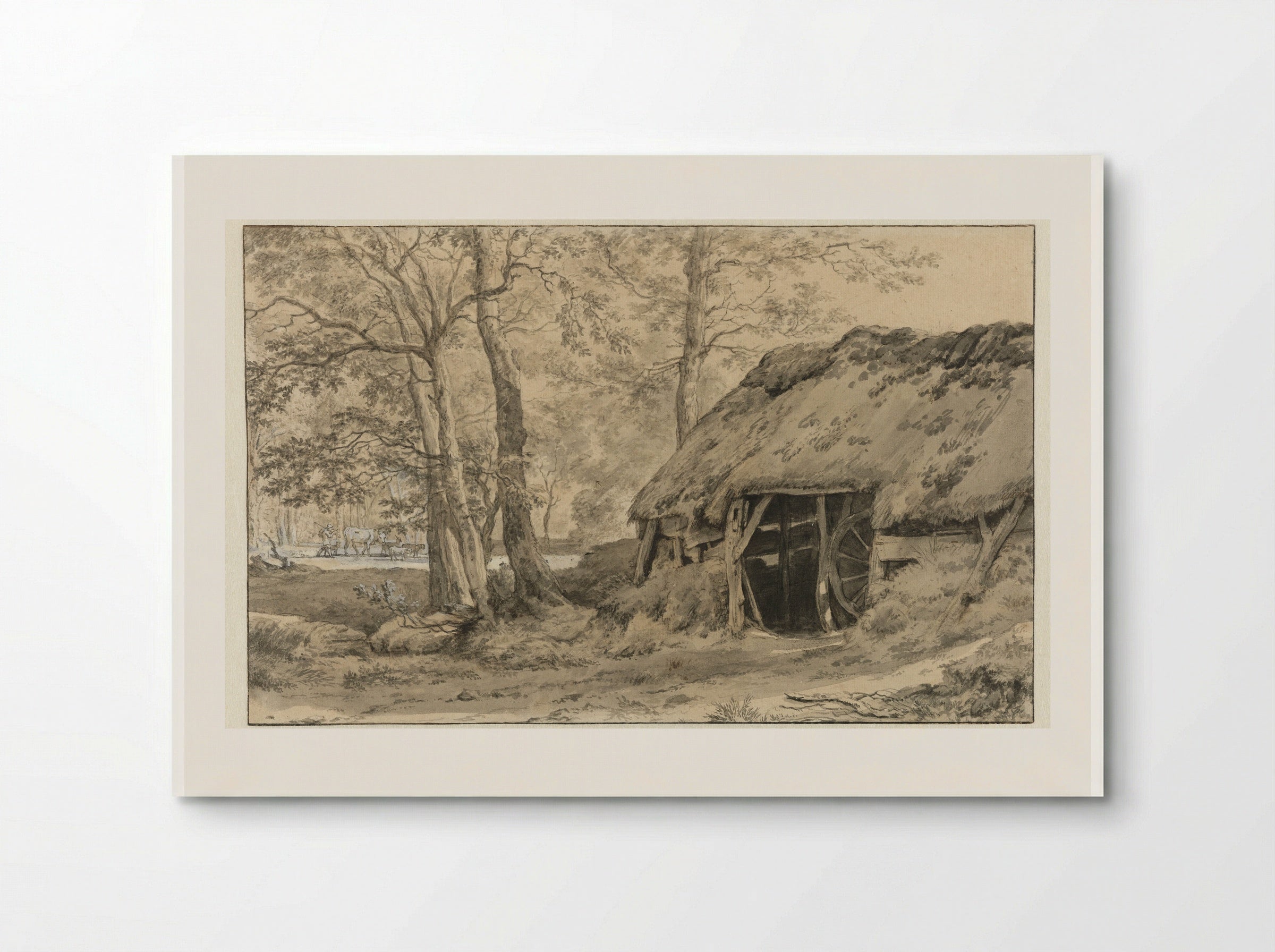 A Hut or Sheep Pen in the Woods - Adriaen van de Velde - Poster