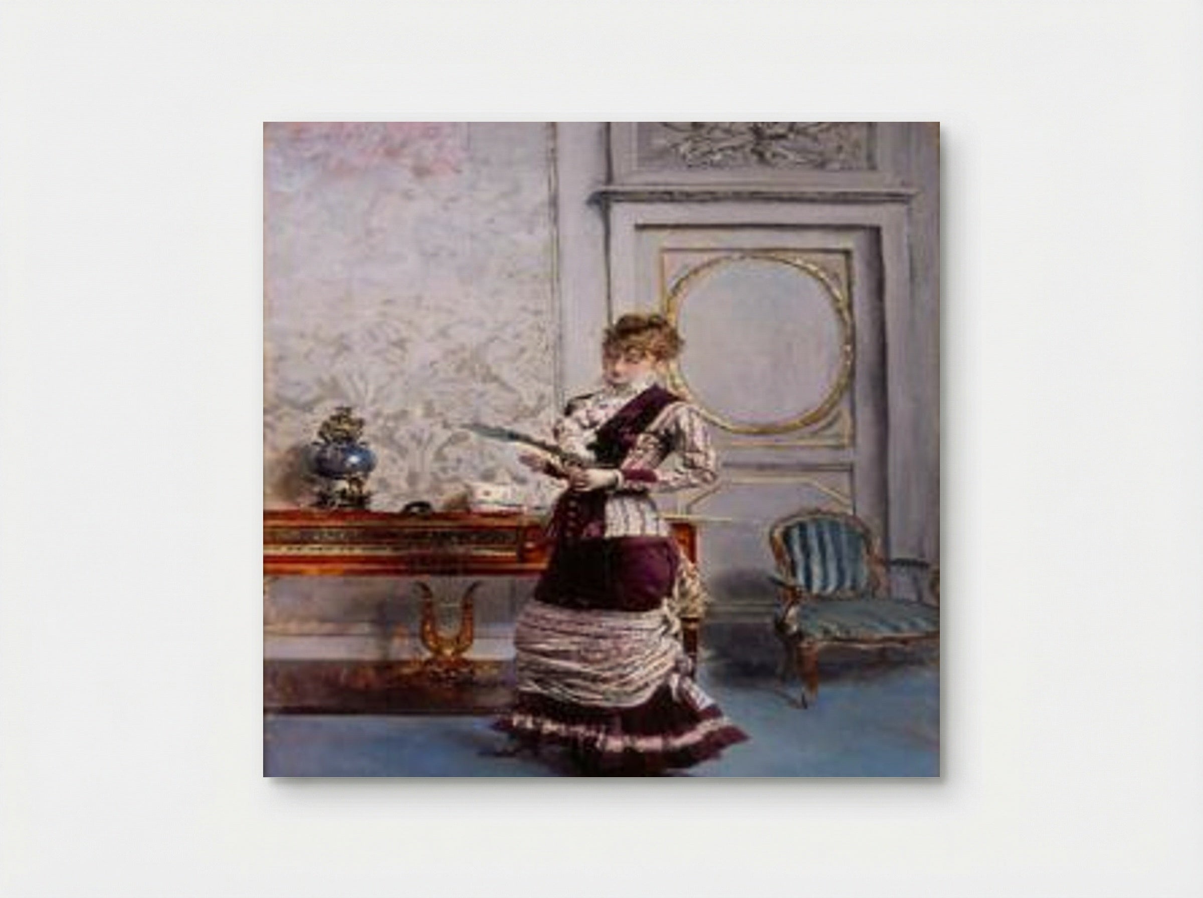 A Lady Admiring a Fan - Giovanni Boldini - Poster