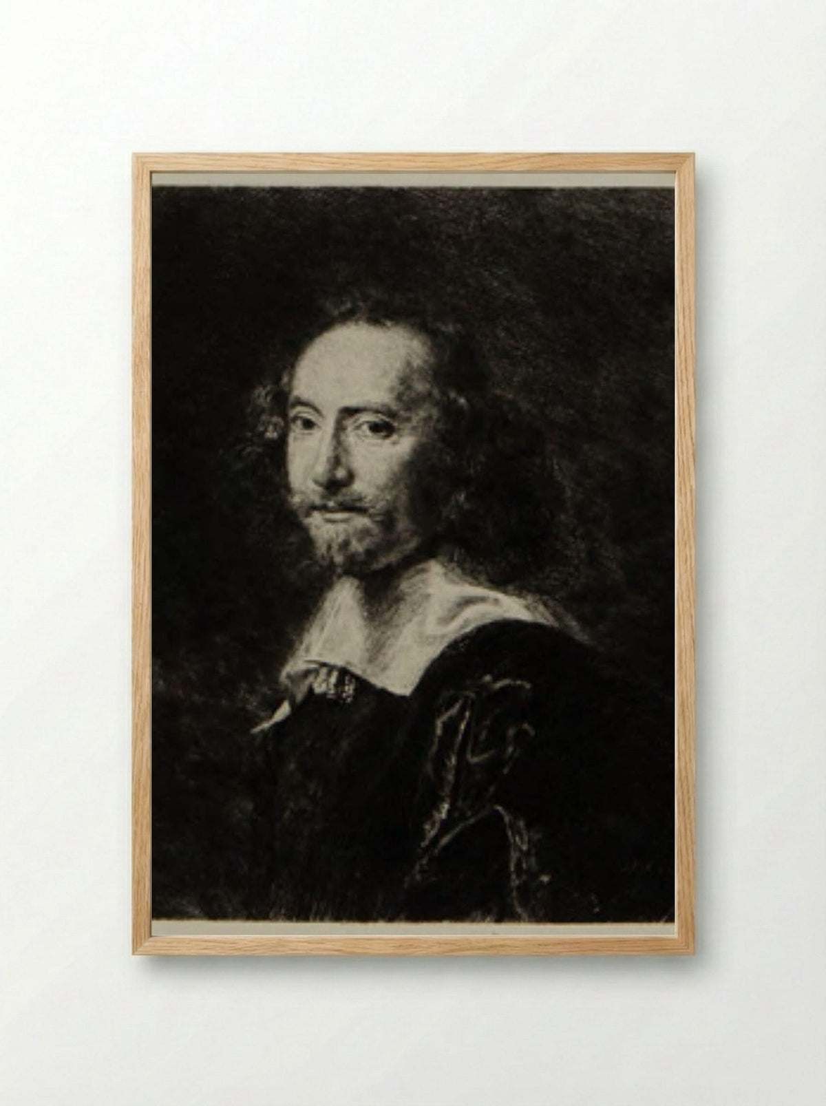 A Man (Jules Ferdinand Jacquemart) - Jules Ferdinand Jacquemart - Framed Print Wood