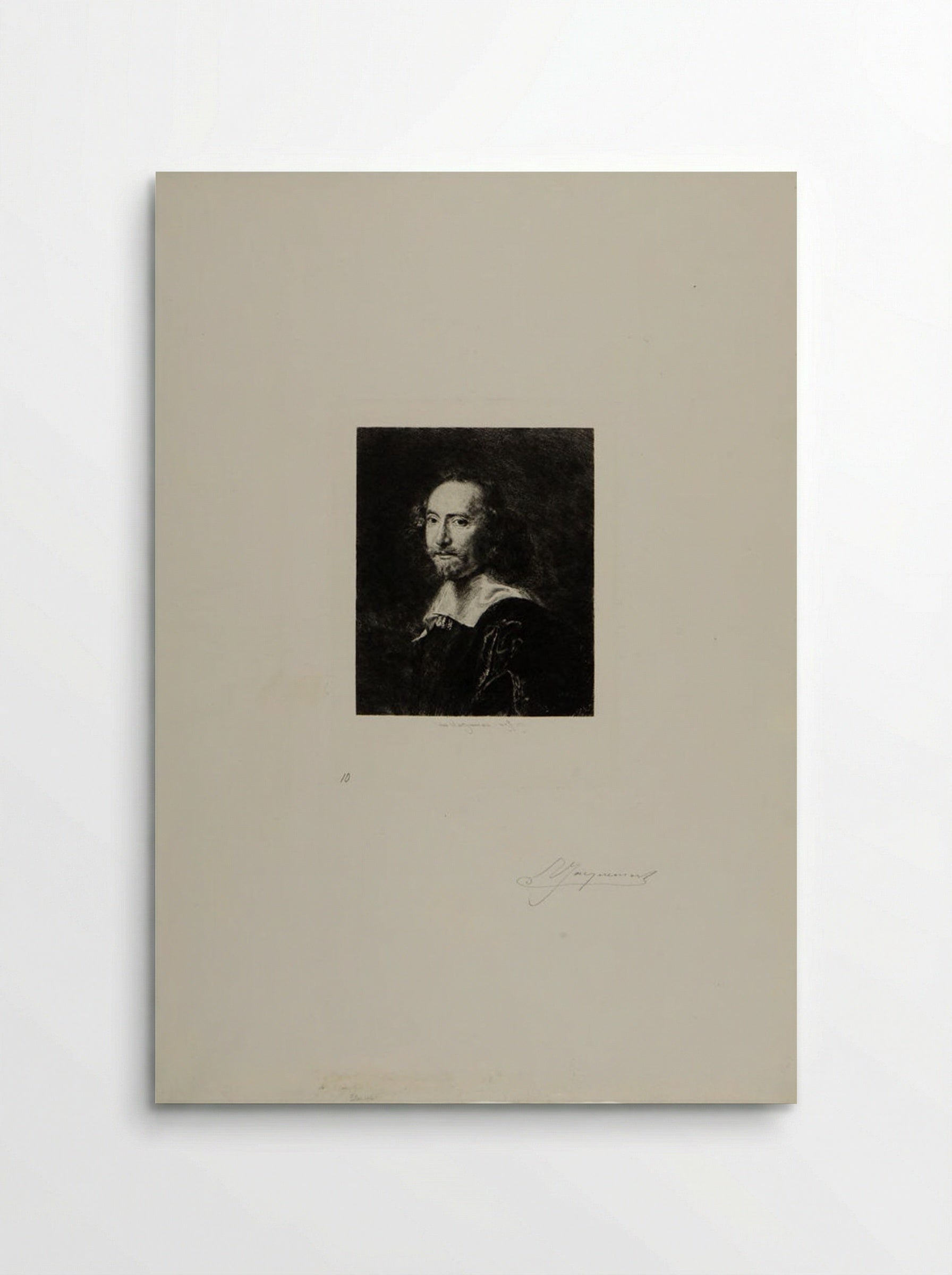 A Man (Jules Ferdinand Jacquemart) - Jules Ferdinand Jacquemart - Poster