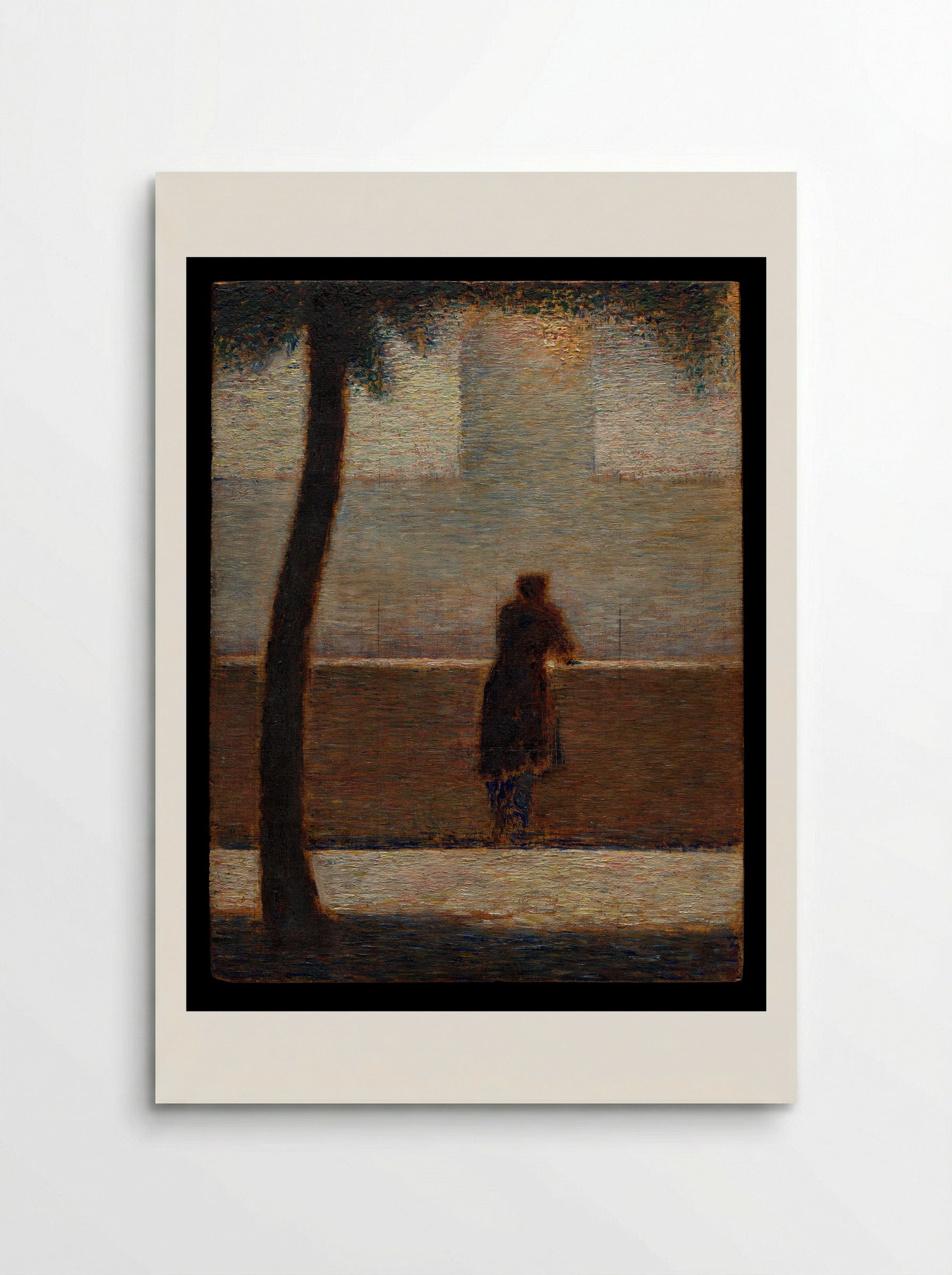 A Man Leaning on a Parapet - Georges Seurat - Poster