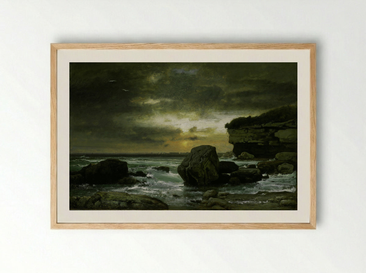 A Marine - George Inness - Framed Print Wood