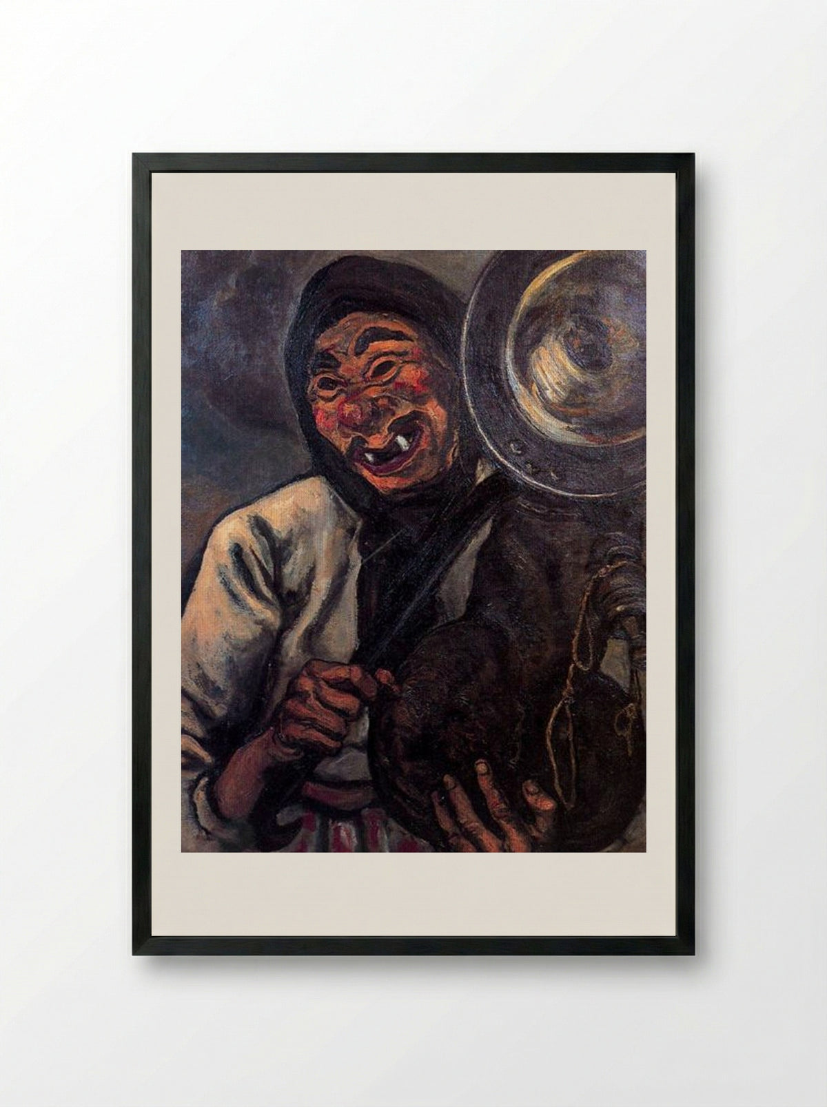 A Mask - José Gutiérrez Solana - Framed Print Black