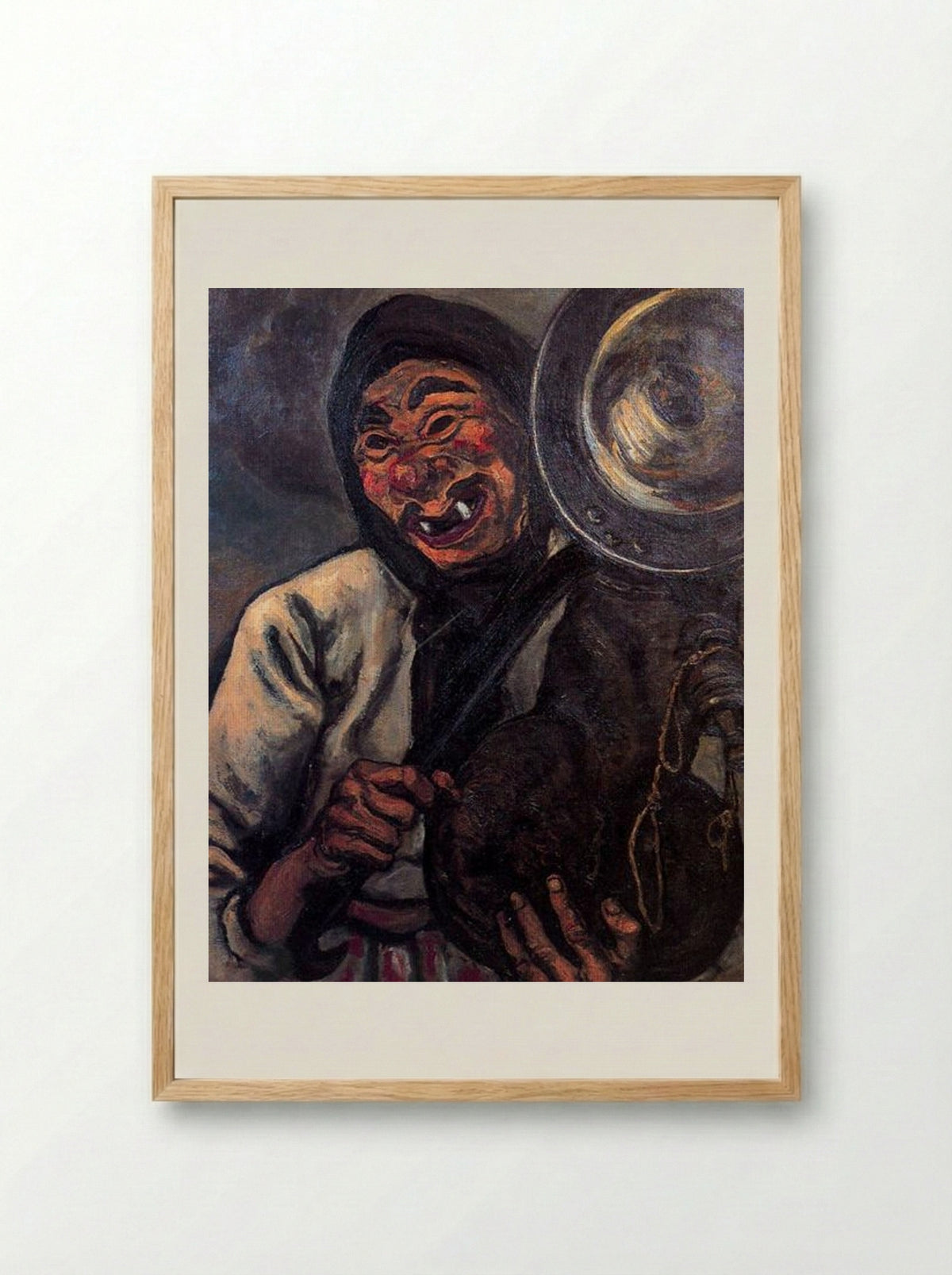 A Mask - José Gutiérrez Solana - Framed Print Wood
