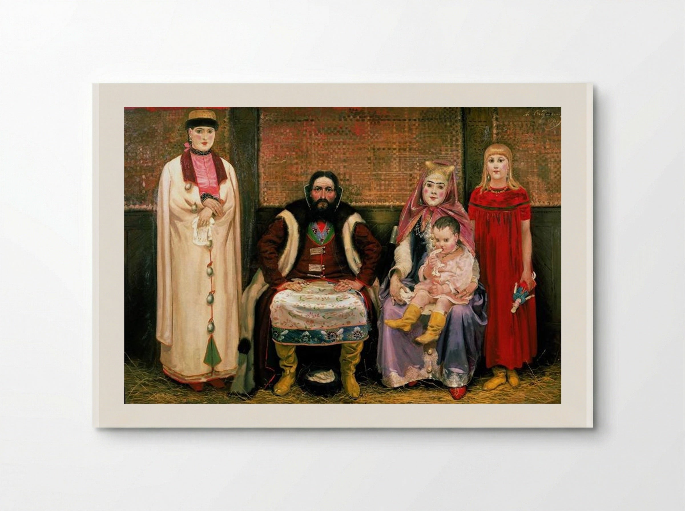 A Merchant's Family in the Seventeenth Century - Andrei Ryabushkin - Poster