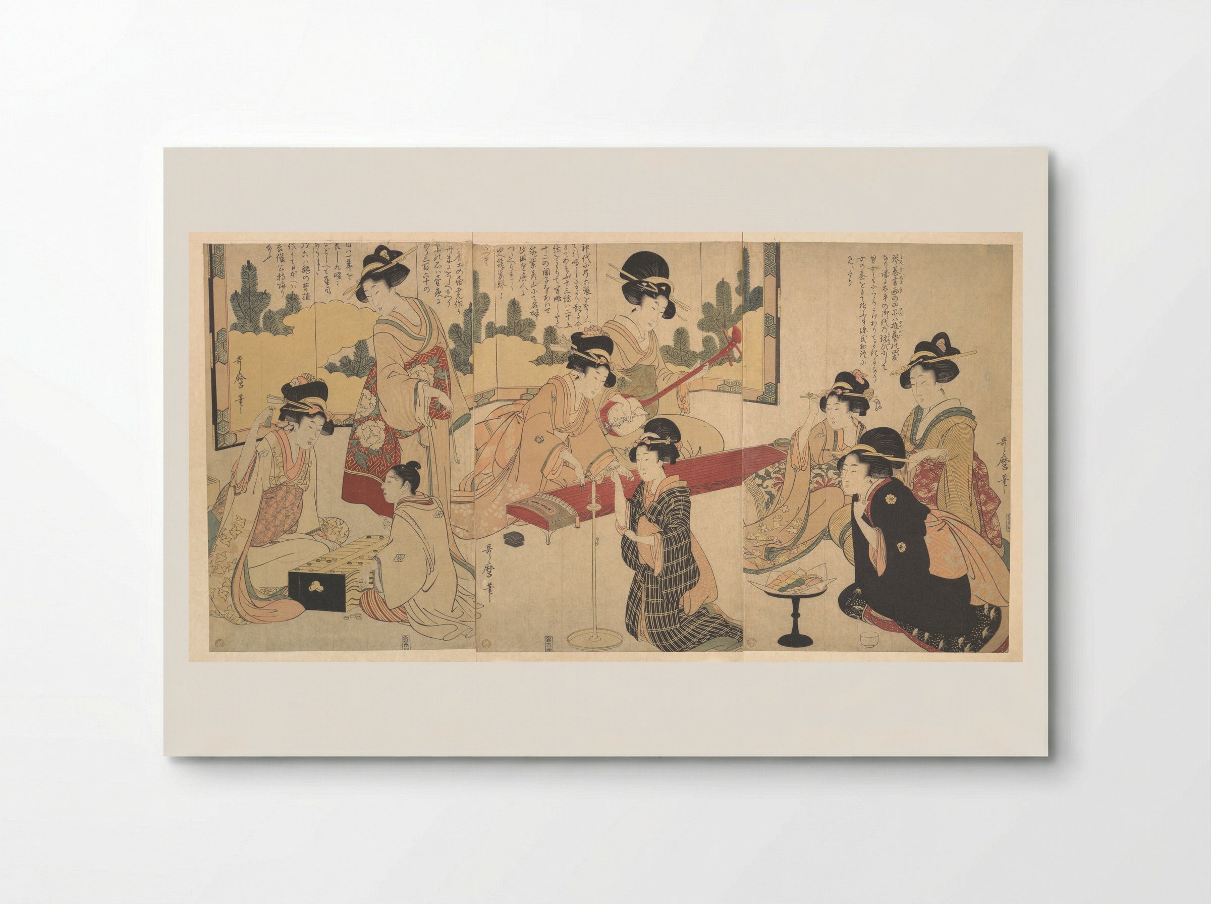 A Merry Evening Party - Kitagawa Utamaro - Poster