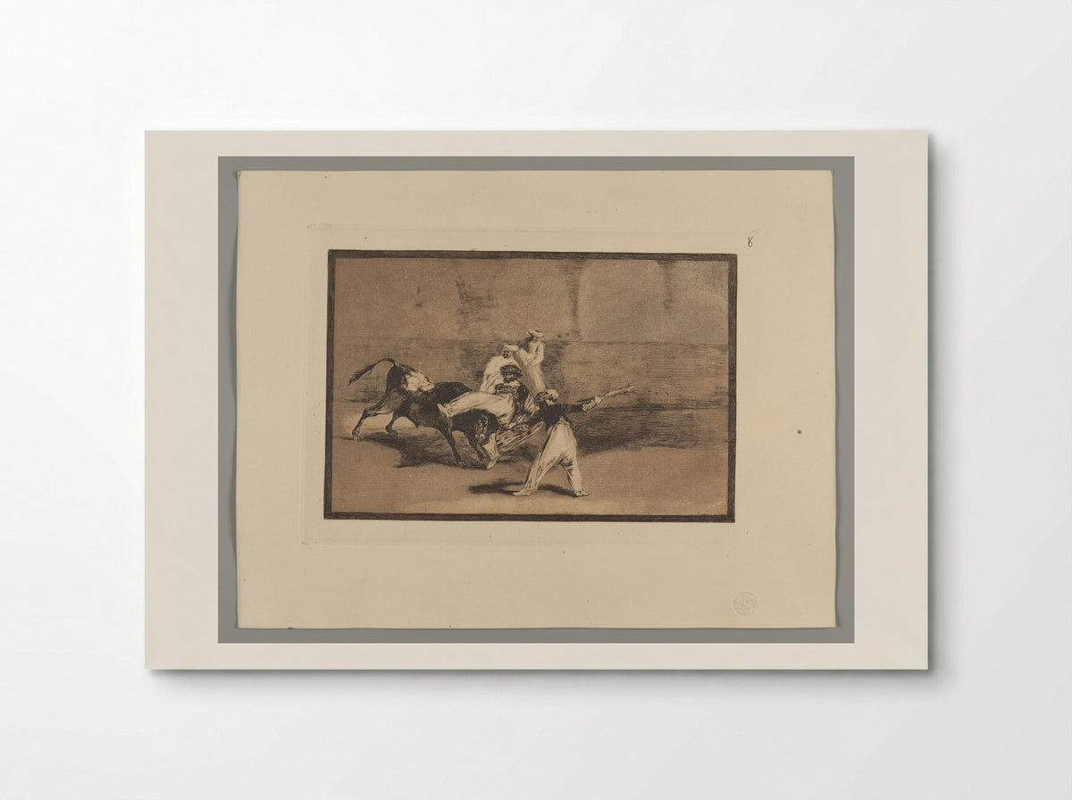 A Moor Caught by the Bull in the Ring - Francisco José de Goya y Lucientes - Poster