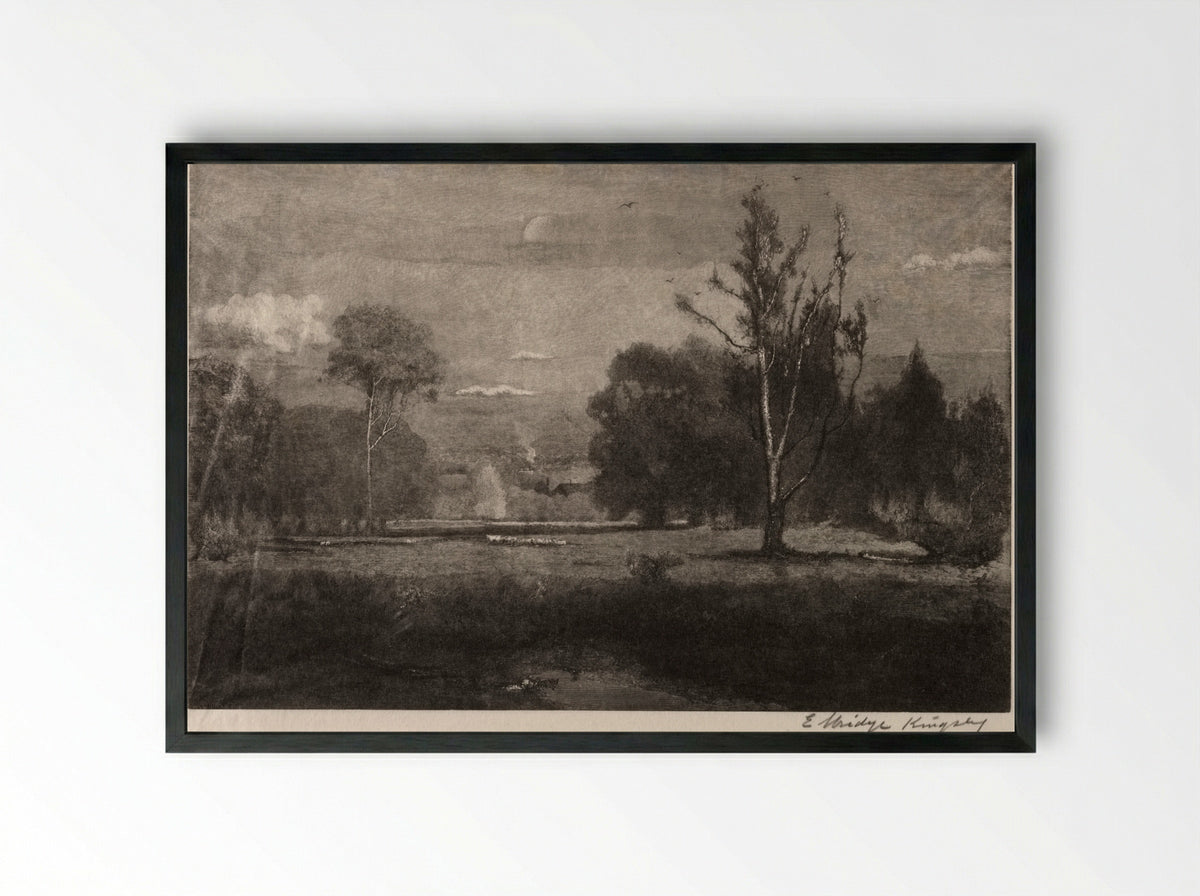 A Morning - Elbridge Kingsley - Framed Print Black