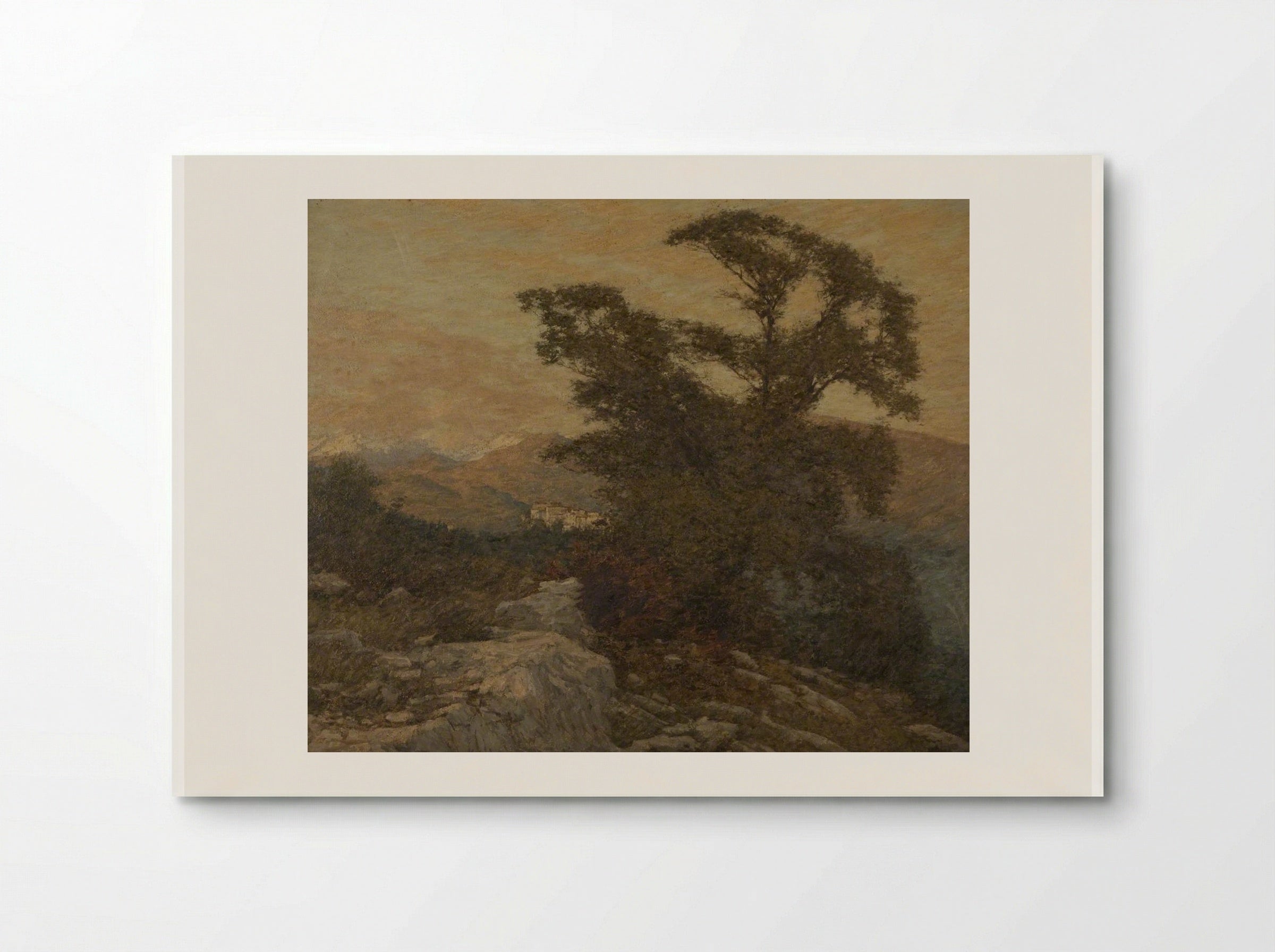 A Mountain Frontier - Henry Herbert La Thangue - Poster