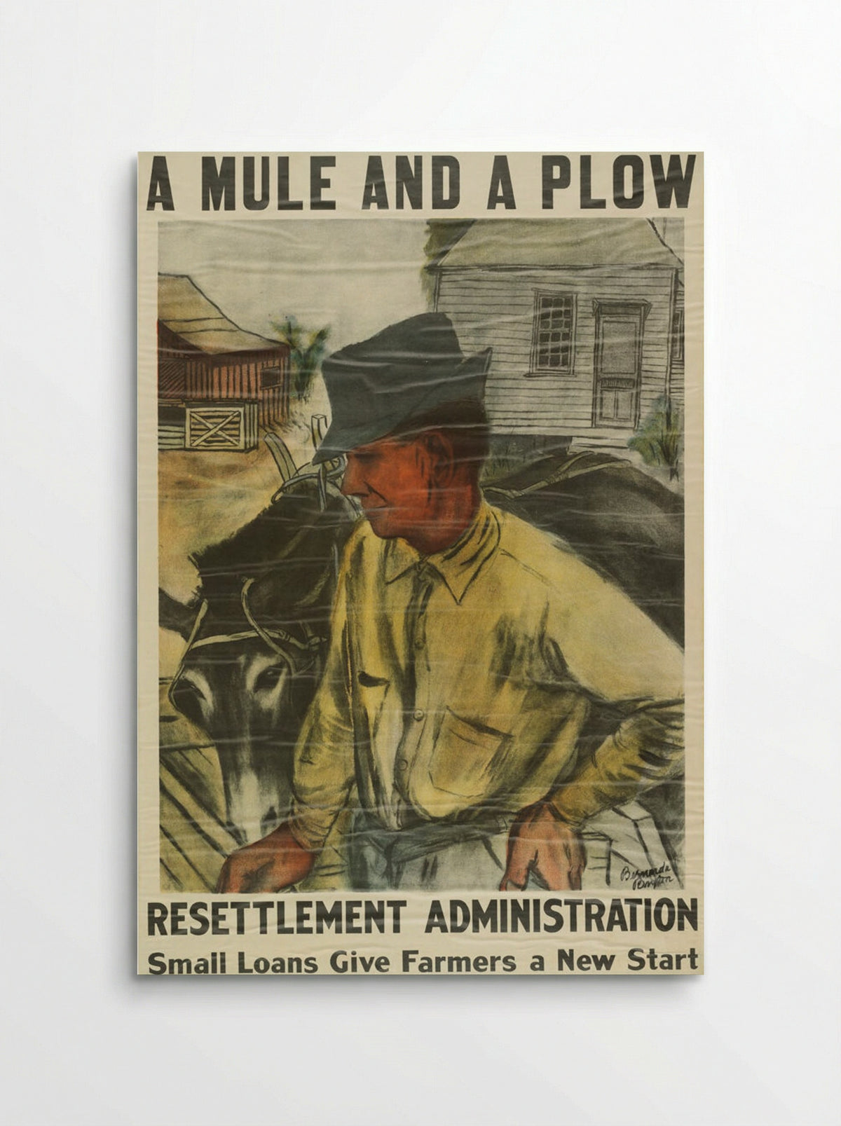 A Mule and a Plow - Bernarda Bryson Shahn - Poster