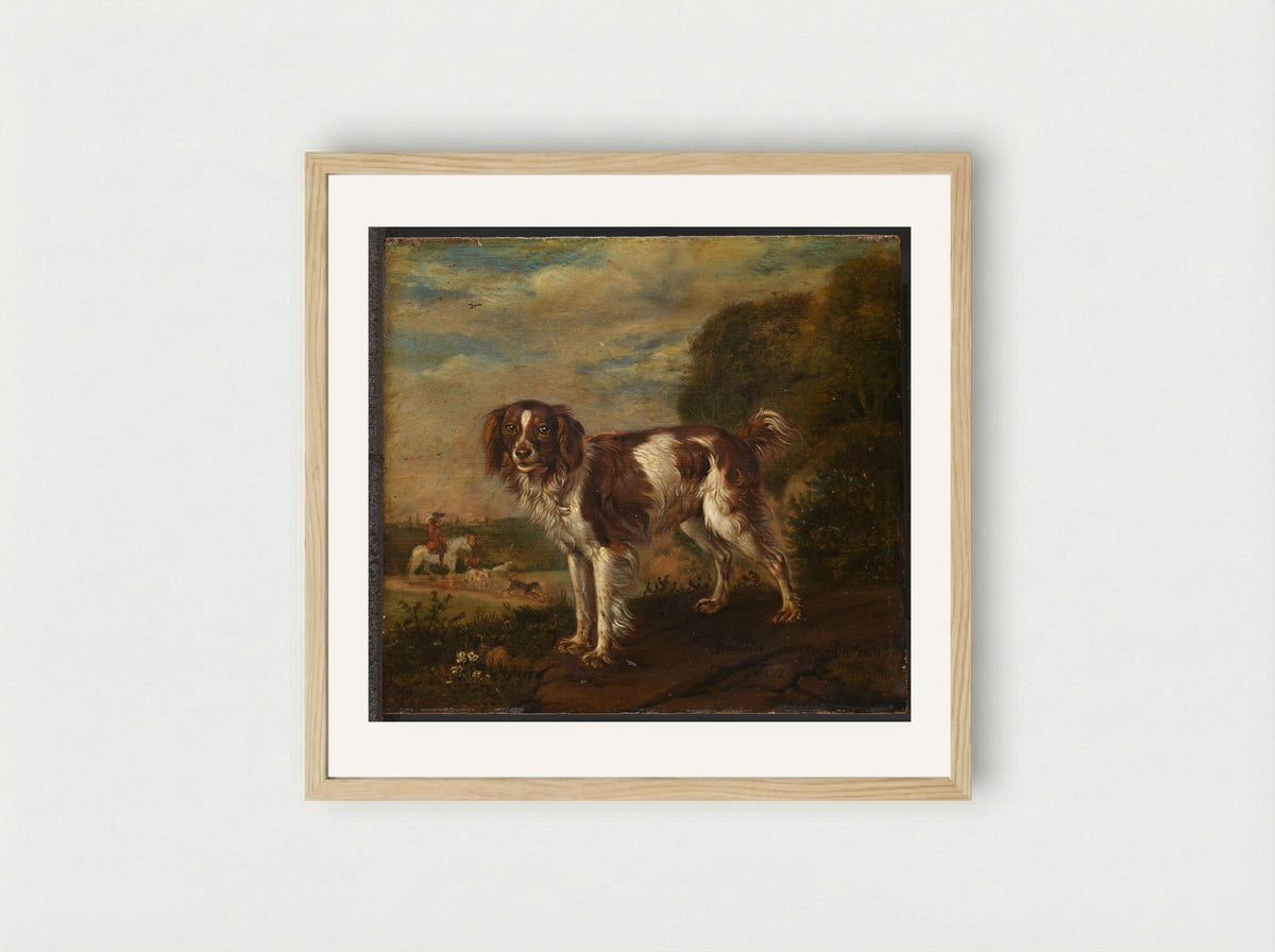 A Partridge Dog - Paulus Potter - Framed Print Wood