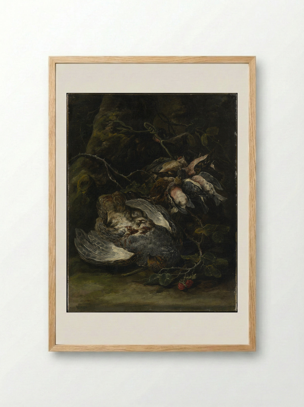 A Partridge and Small Game Birds - Jan Fyt - Framed Print Wood
