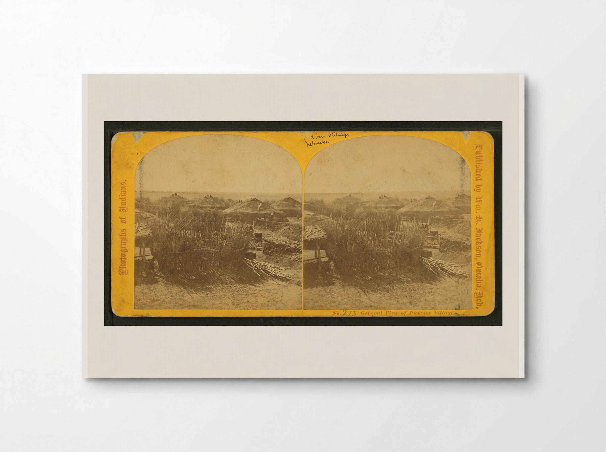 A Pawnee Village - William Henry Jackson - Poster