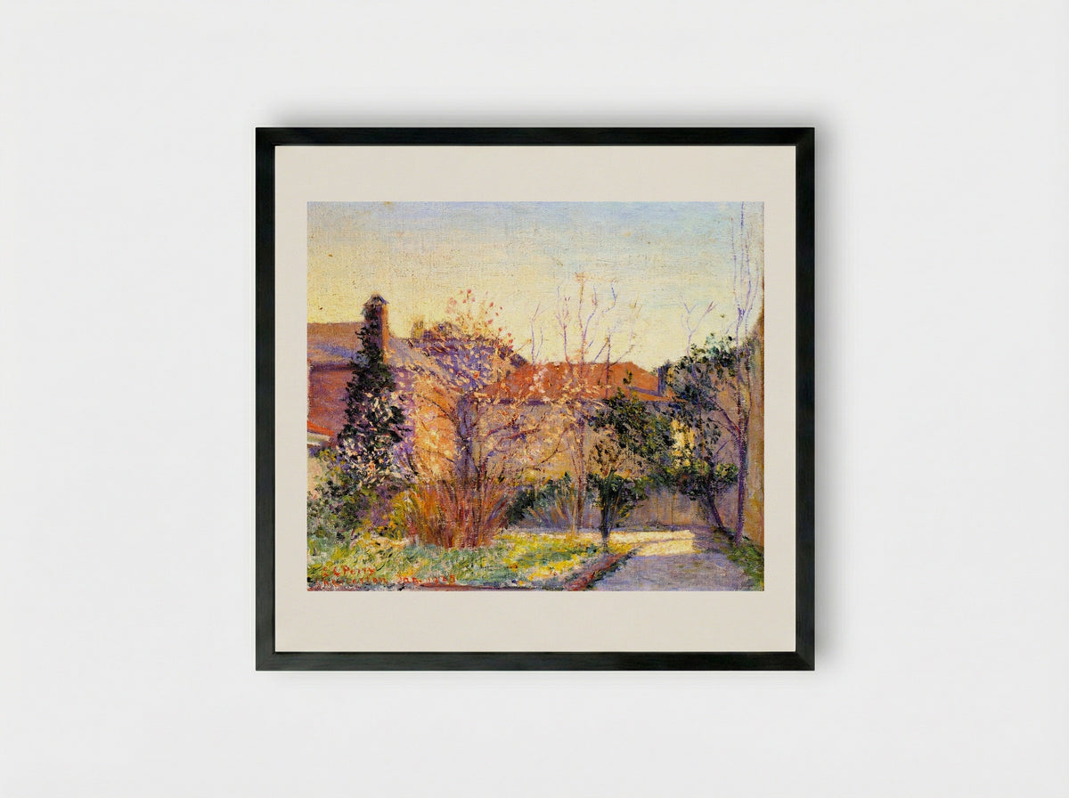 A Peach Tree - Lilla Cabot Perry - Framed Print Black