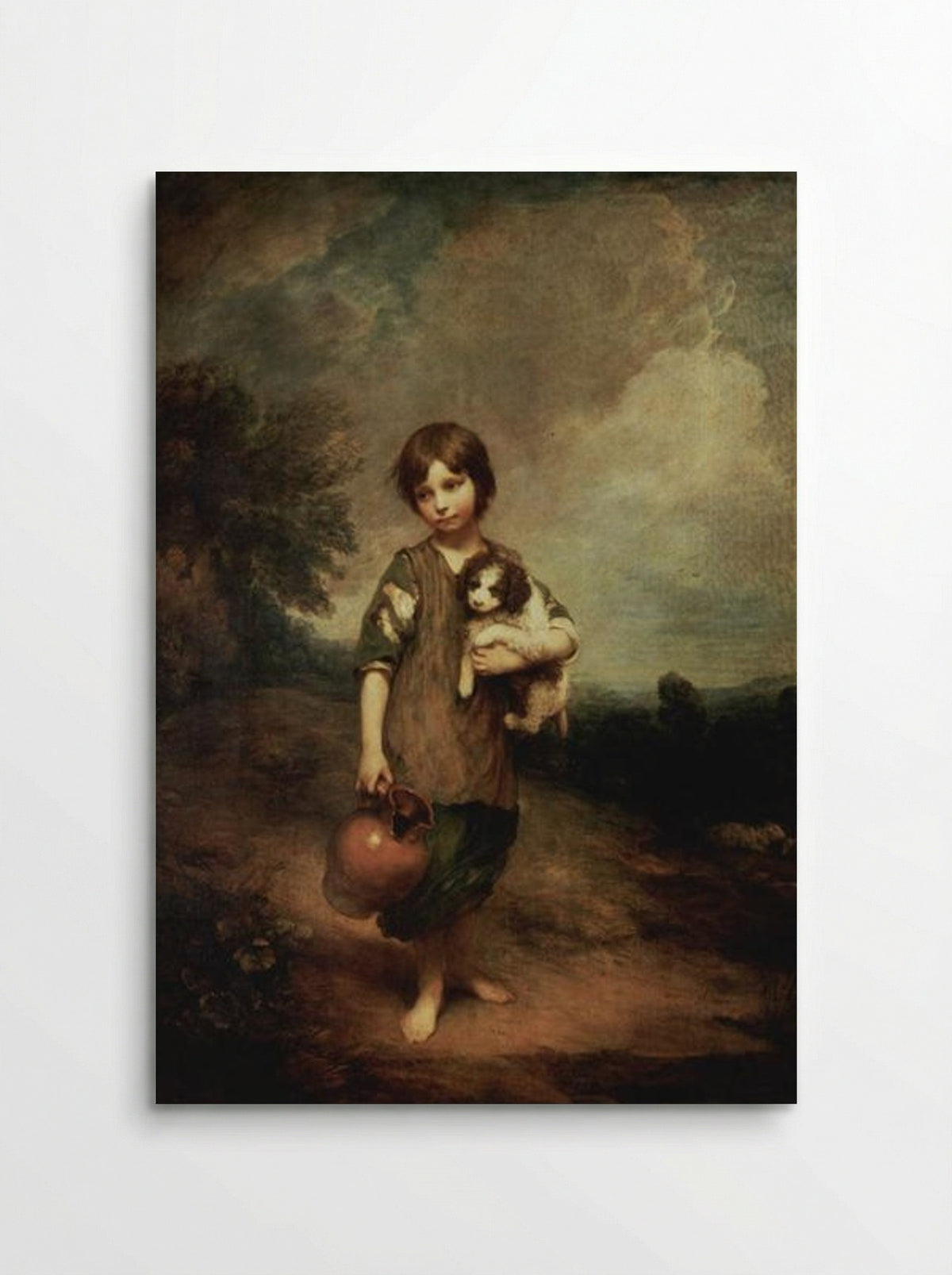 A Peasant Girl with Dog and Jug - Thomas Gainsborough - Poster