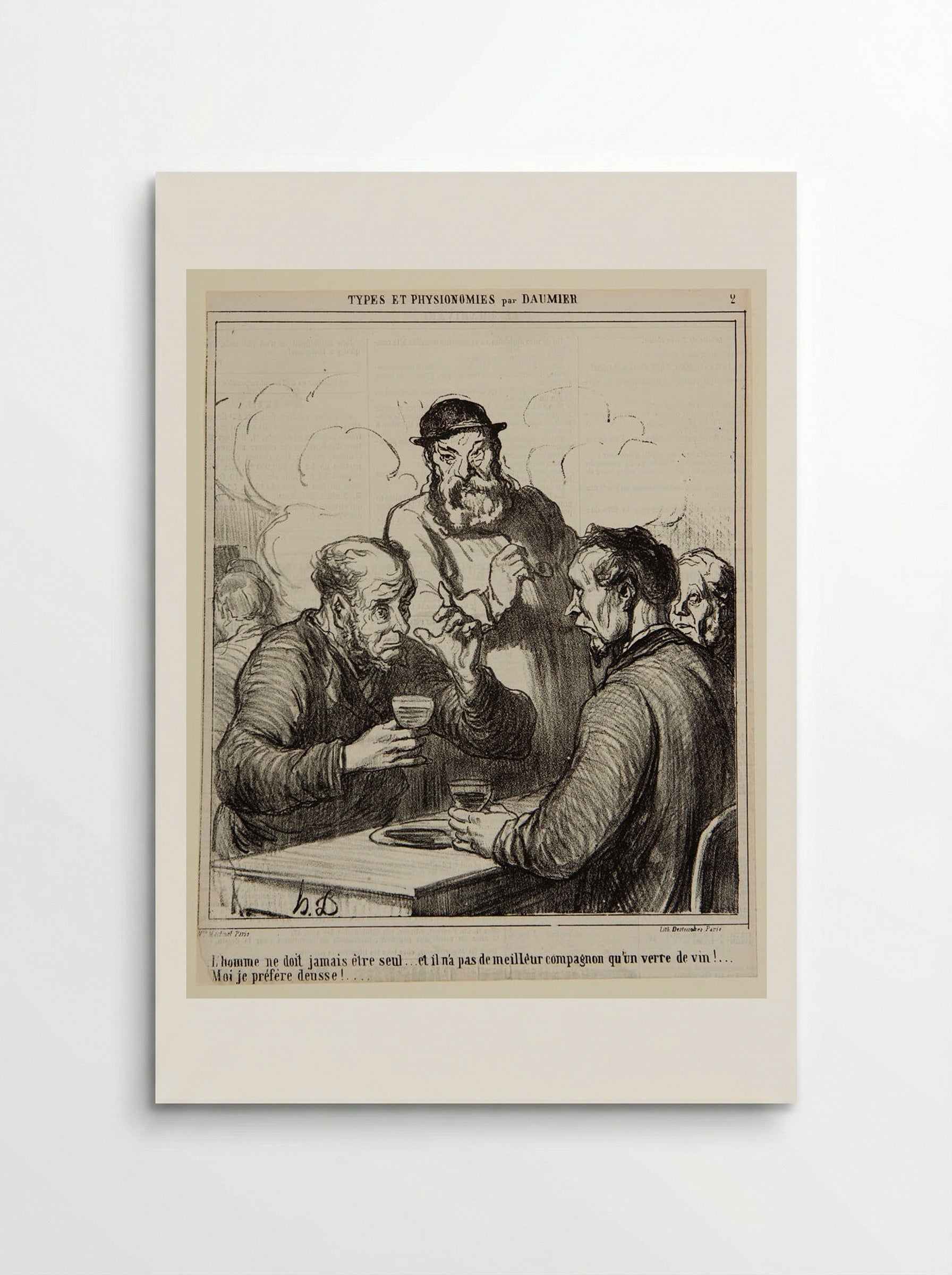 A Philosopher - Honoré-Victorin Daumier - Poster