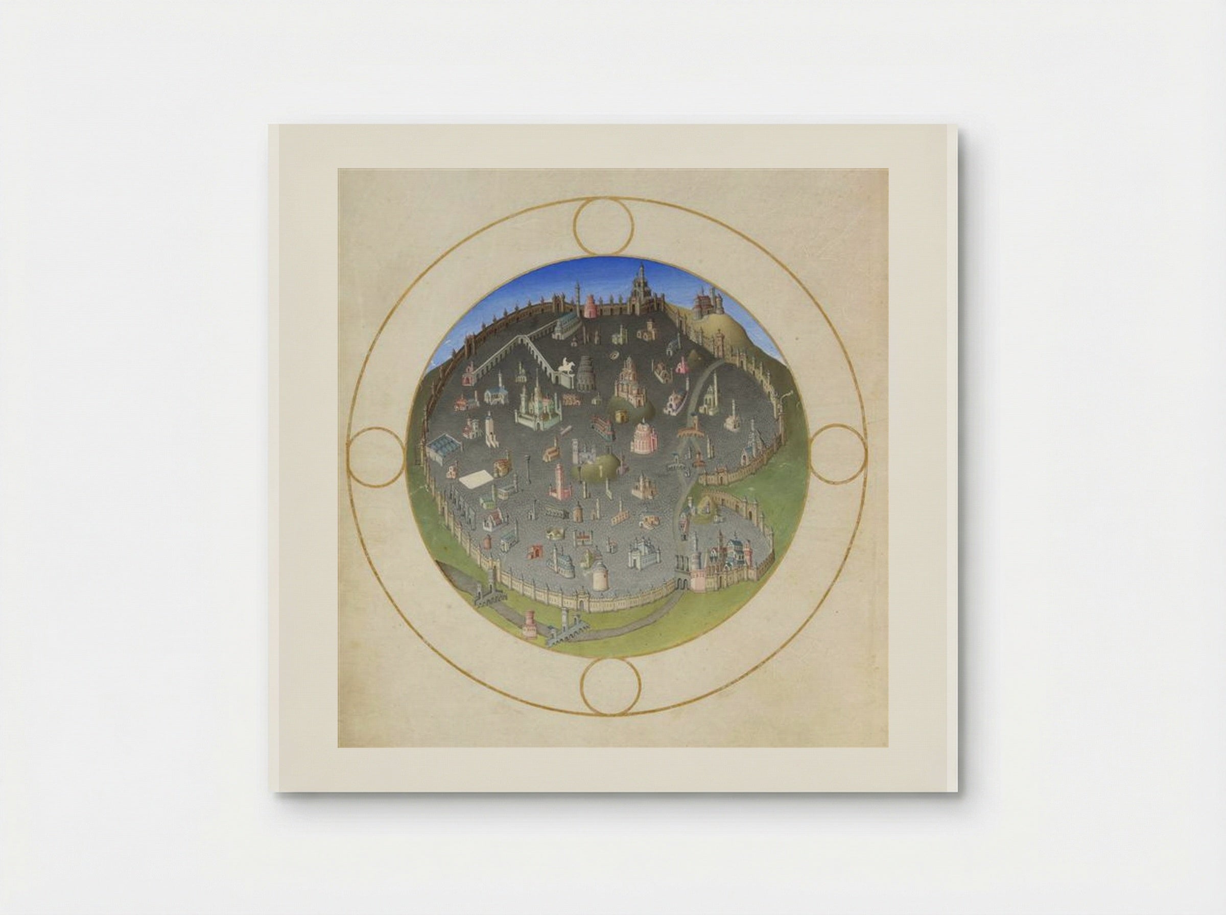 A Plan of Rome - Limbourg brothers - Poster