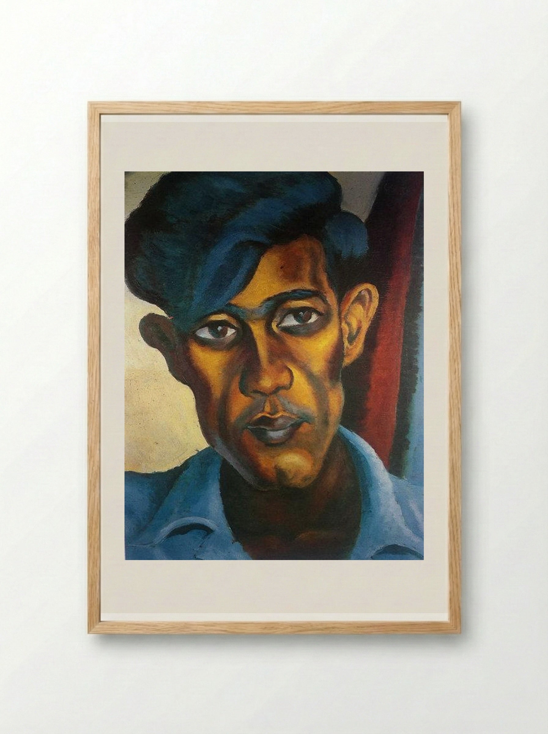 A Portrait of a Cape Coloured School Teacher, Omar - Gerard Sekoto - Framed Print Wood