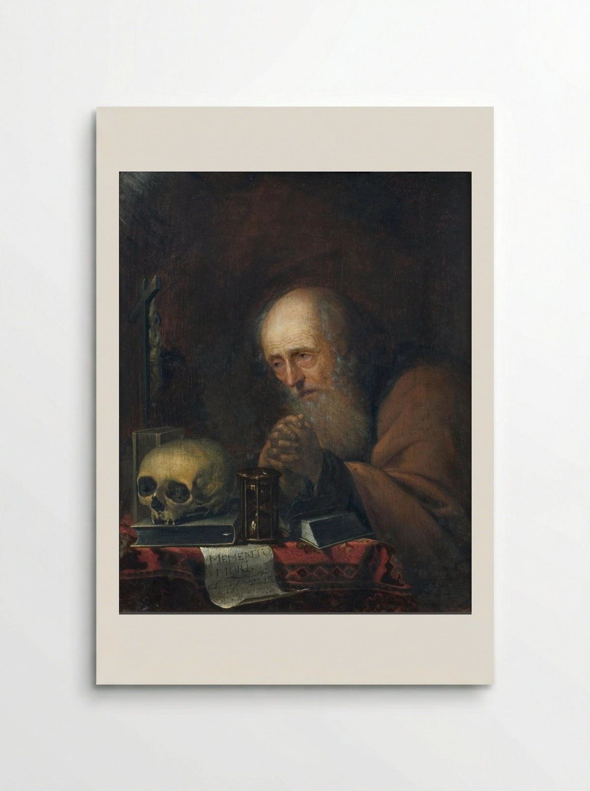 A Praying Hermit in a Ruin - Jan Adriaensz. van Staveren - Poster