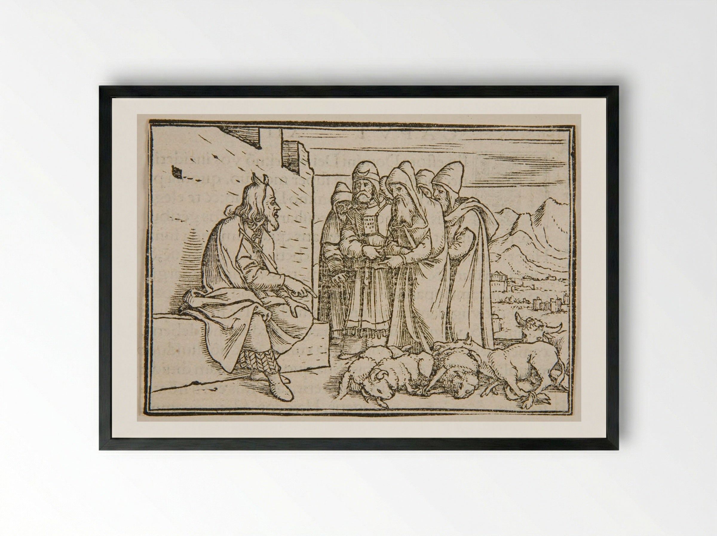 A Prophet Promised - Hans Holbein the Younger - Framed Print Black