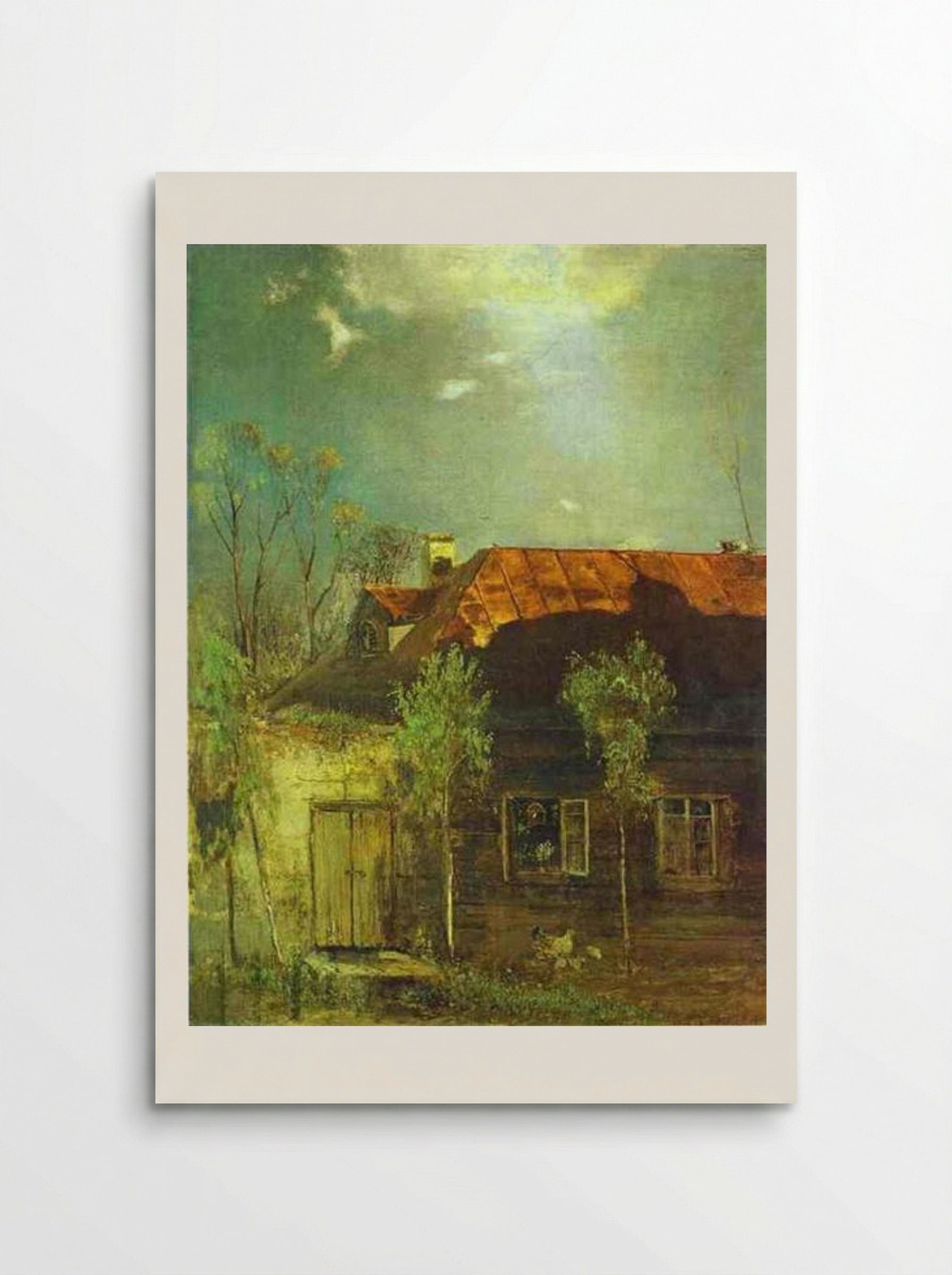 A Provincial Cottage. Spring - Aleksey Savrasov - Poster