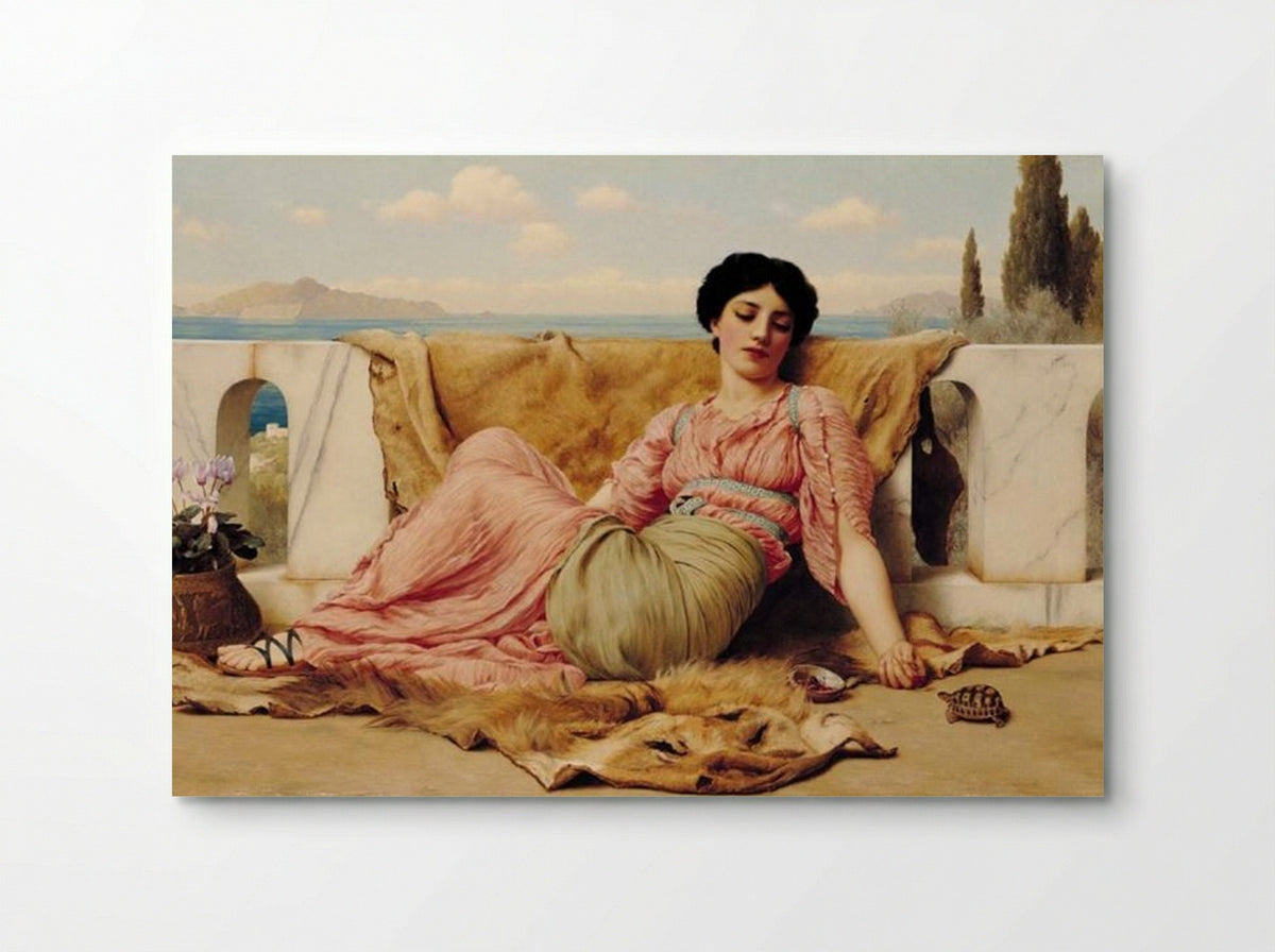 A Quiet Pet - John William Godward - Poster
