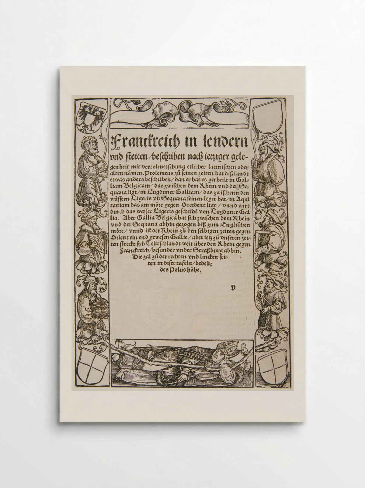 A Recumbent Bishop and Six Mathematicians - Hans Holbein the Younger - Poster