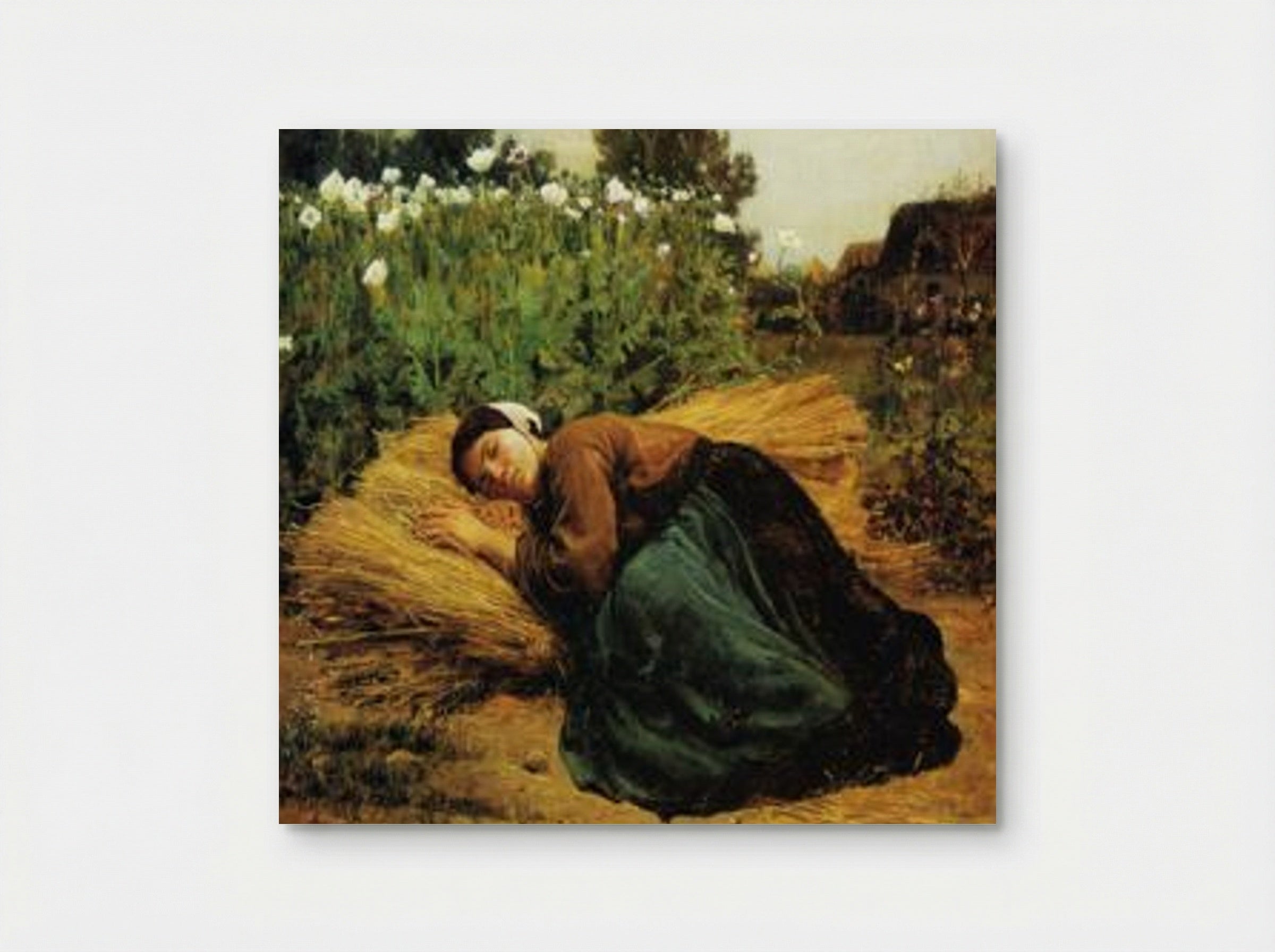 A Rest in the Fields - Jules Breton - Poster