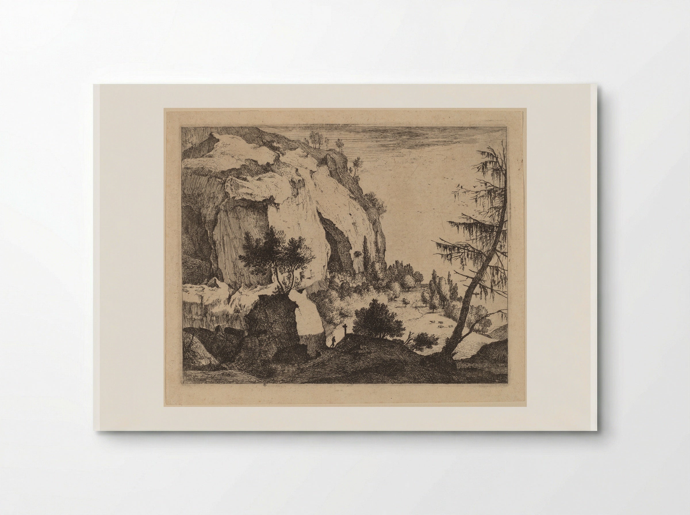 A Rocky Landscape - Roelant Roghman - Poster