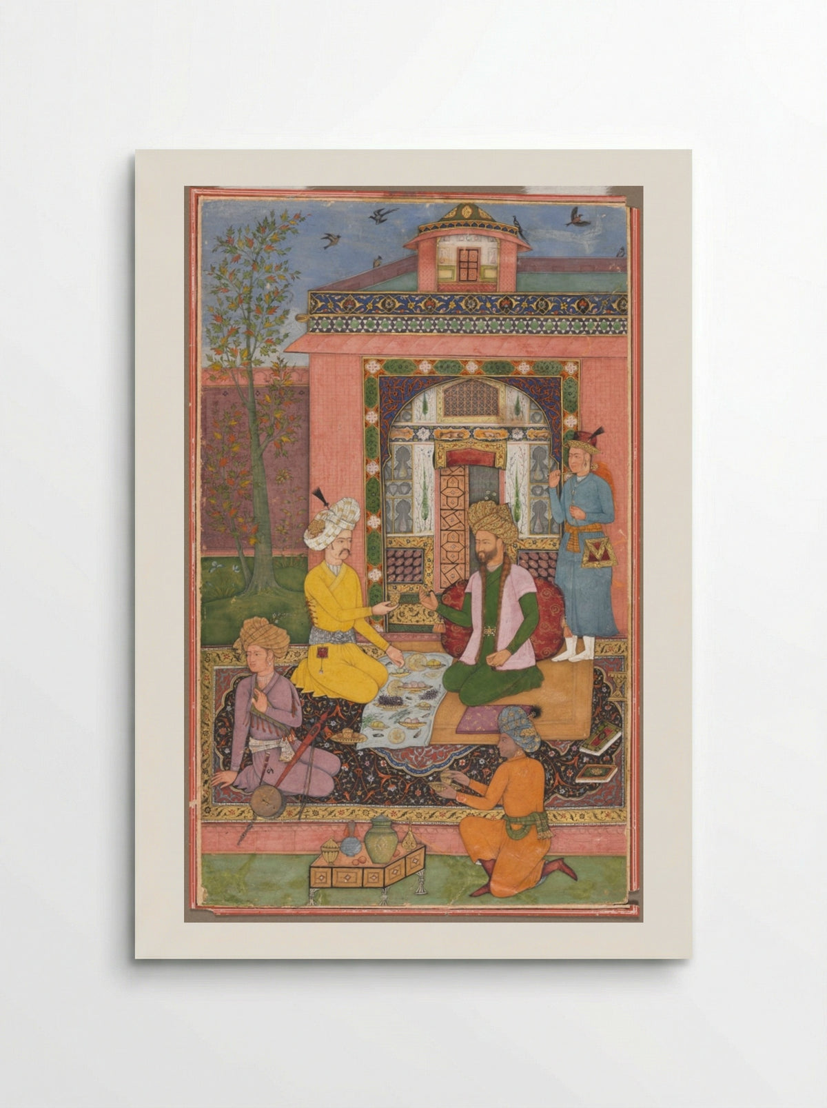 A Royal Picnic on a Terrace - Muhammad Ali - Poster