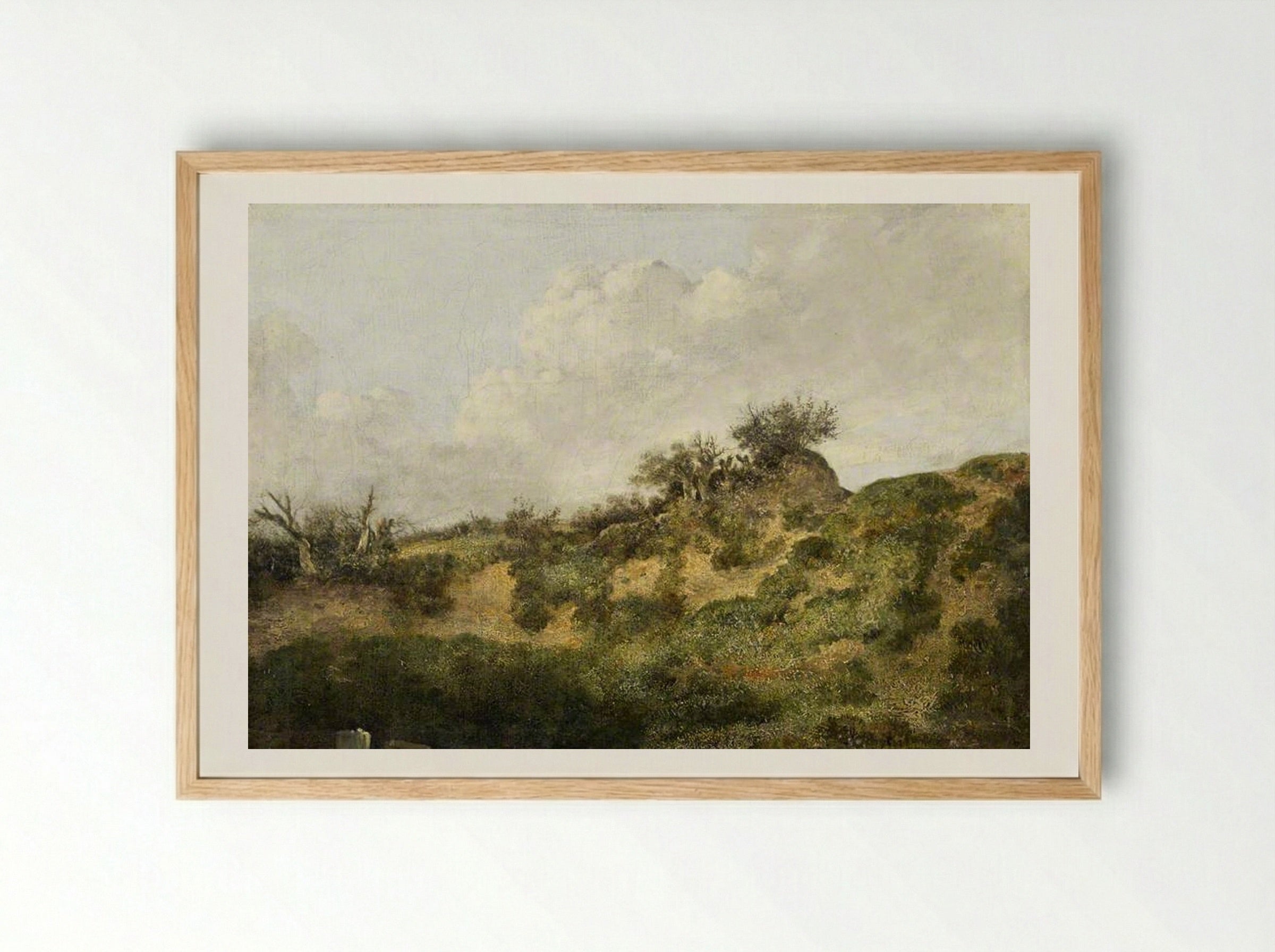 A Sandy Bank - John Crome - Framed Print Wood