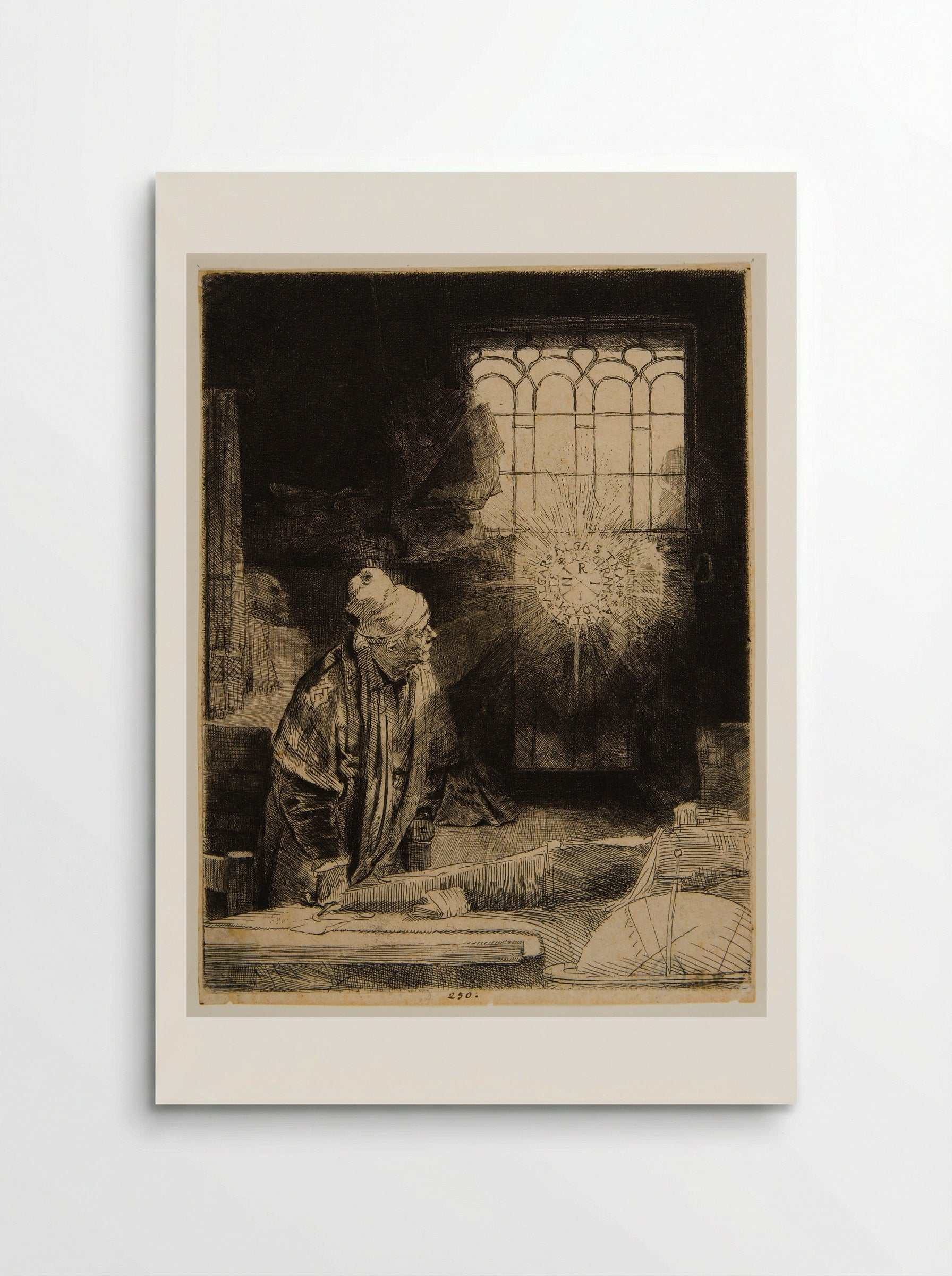 A Scholar in His Study (Faust) - Rembrandt Harmensz. van Rijn - Poster