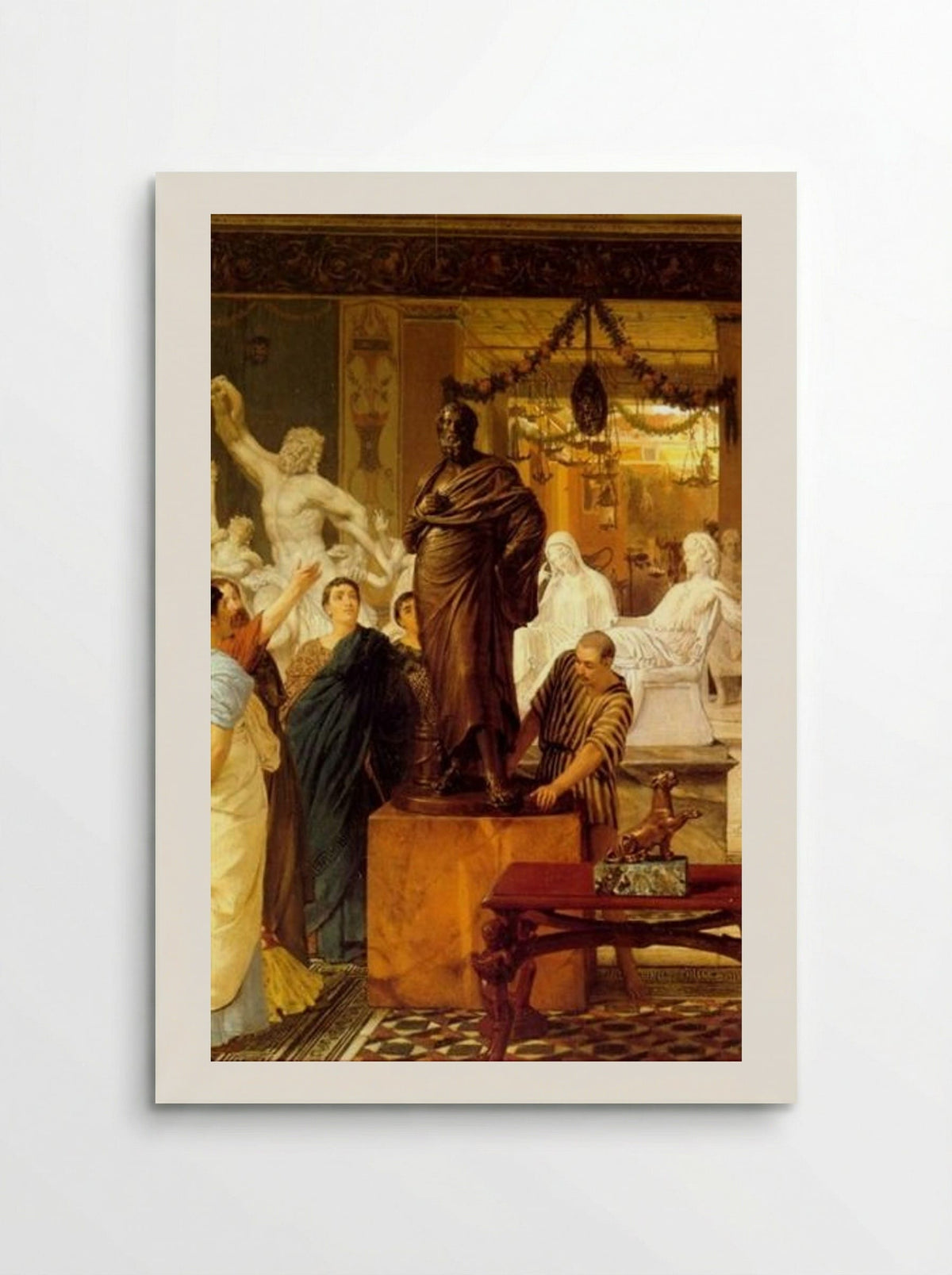 A Sculpture Gallery in Rome at the Time of Agrippa - Sir Lawrence Alma-Tadema - Poster
