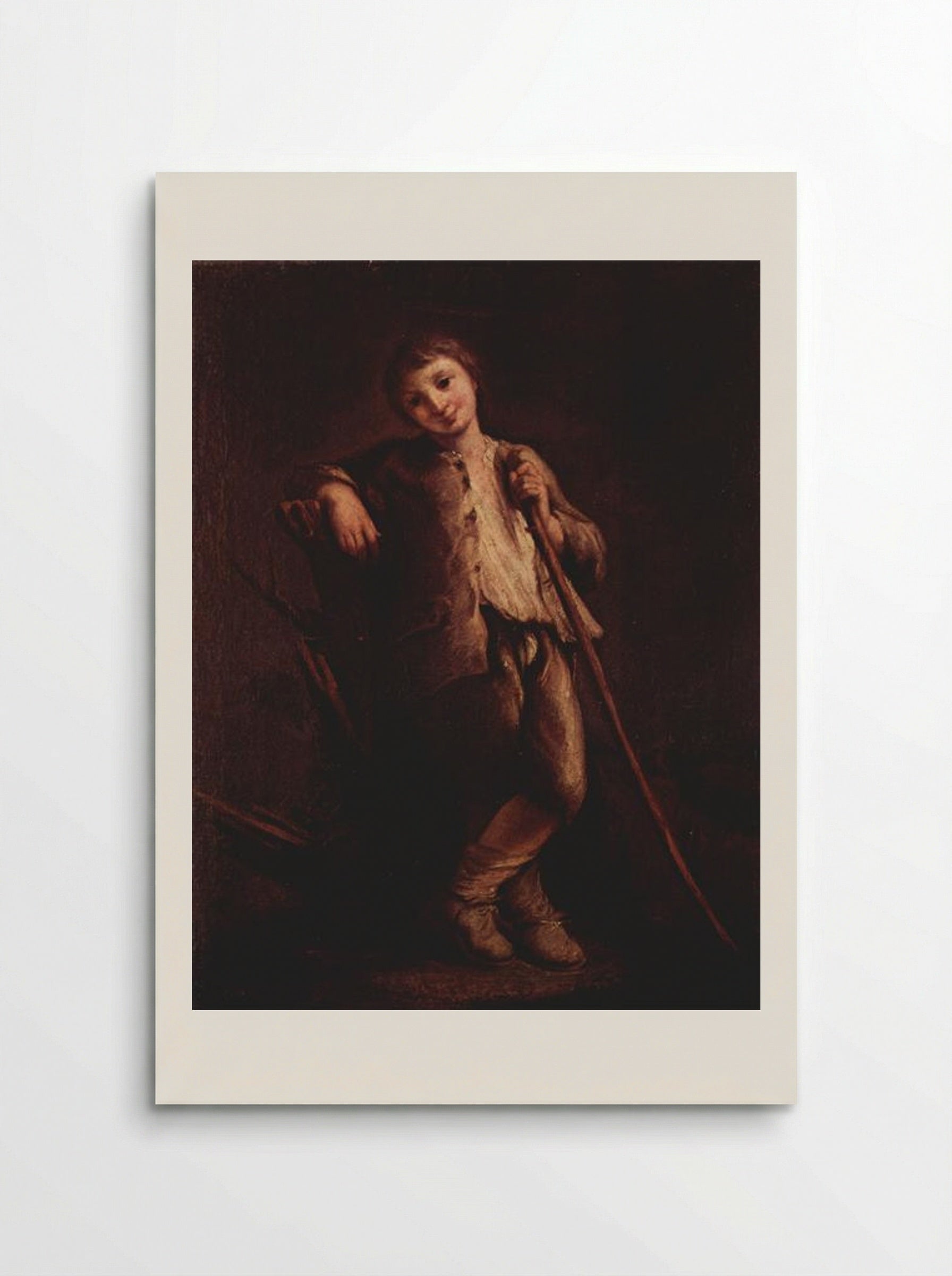 A Shepherd Boy - Pietro Longhi - Poster