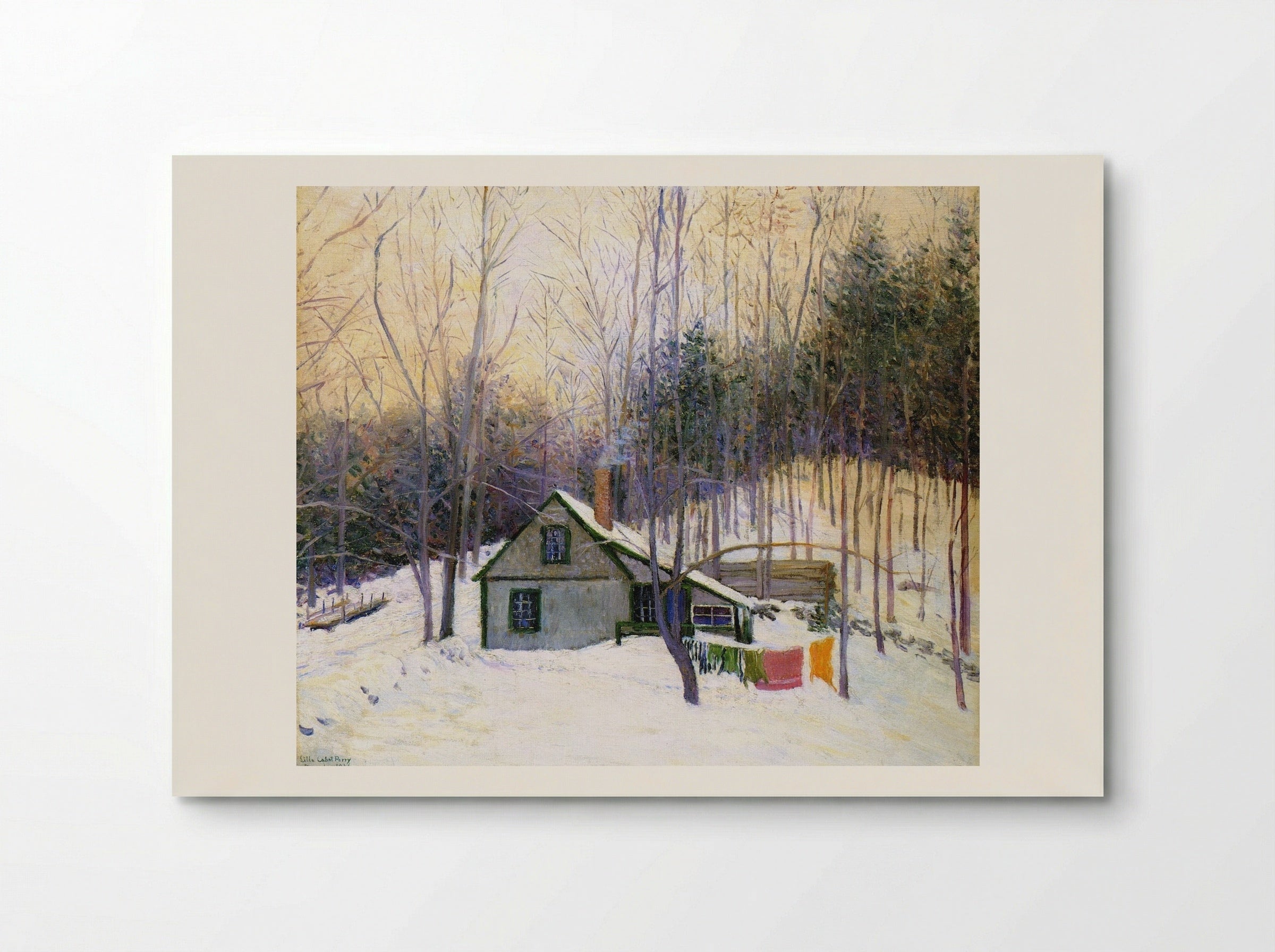 A Snowy Monday - Lilla Cabot Perry - Poster