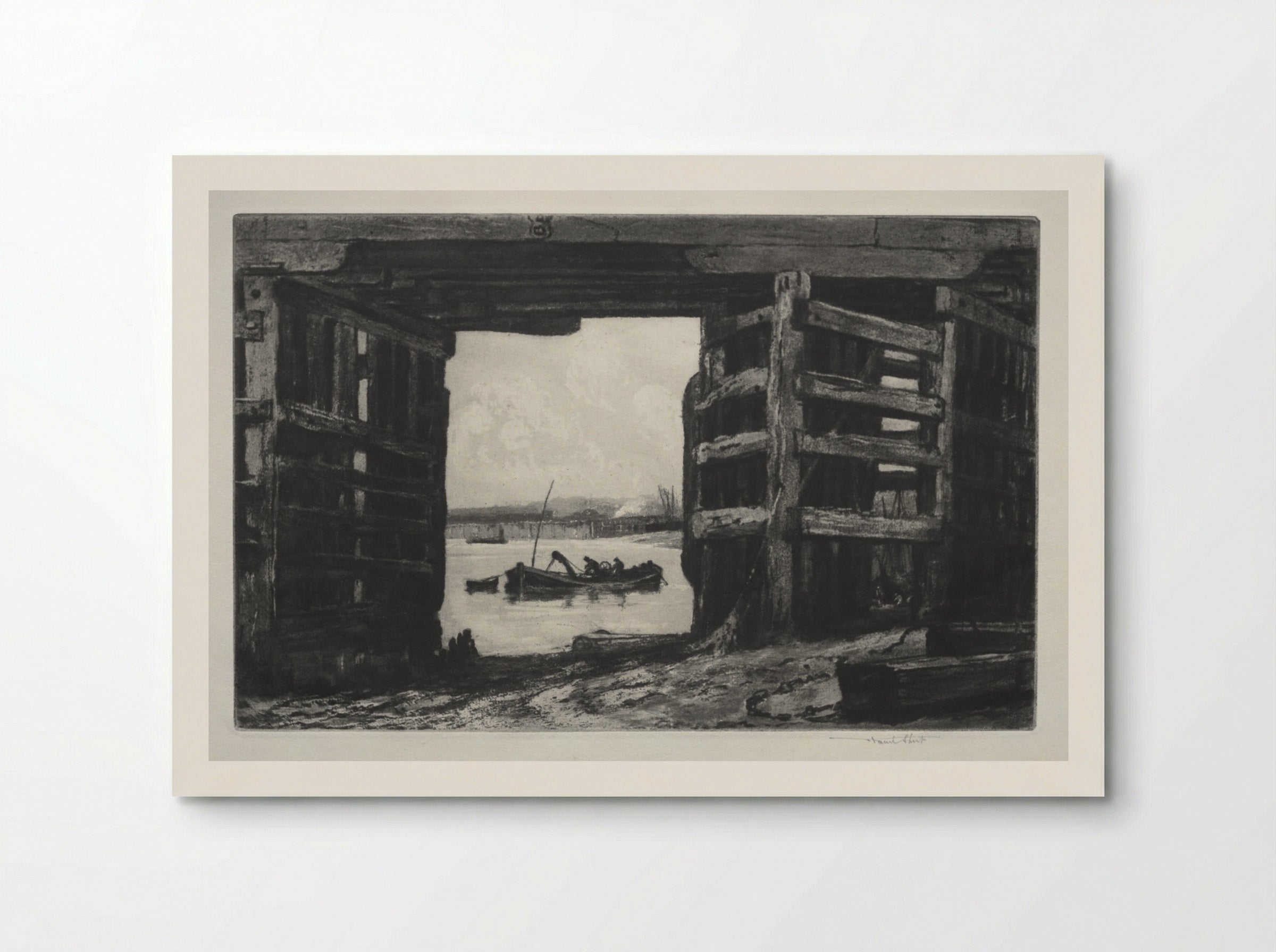 A Span of Old Battersea Bridge - Frank Short - Poster
