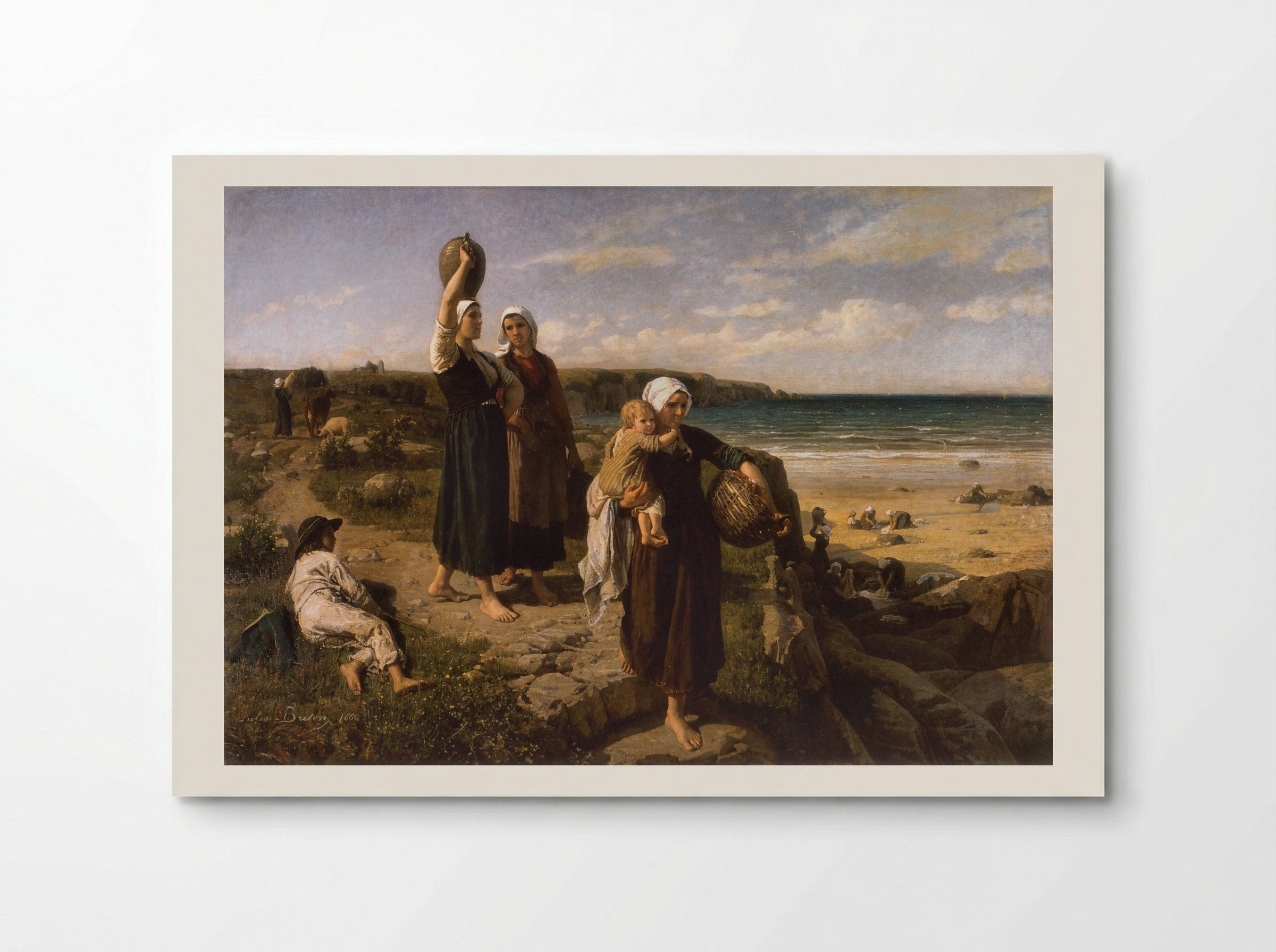 A Spring by the Sea - Jules Breton - Poster