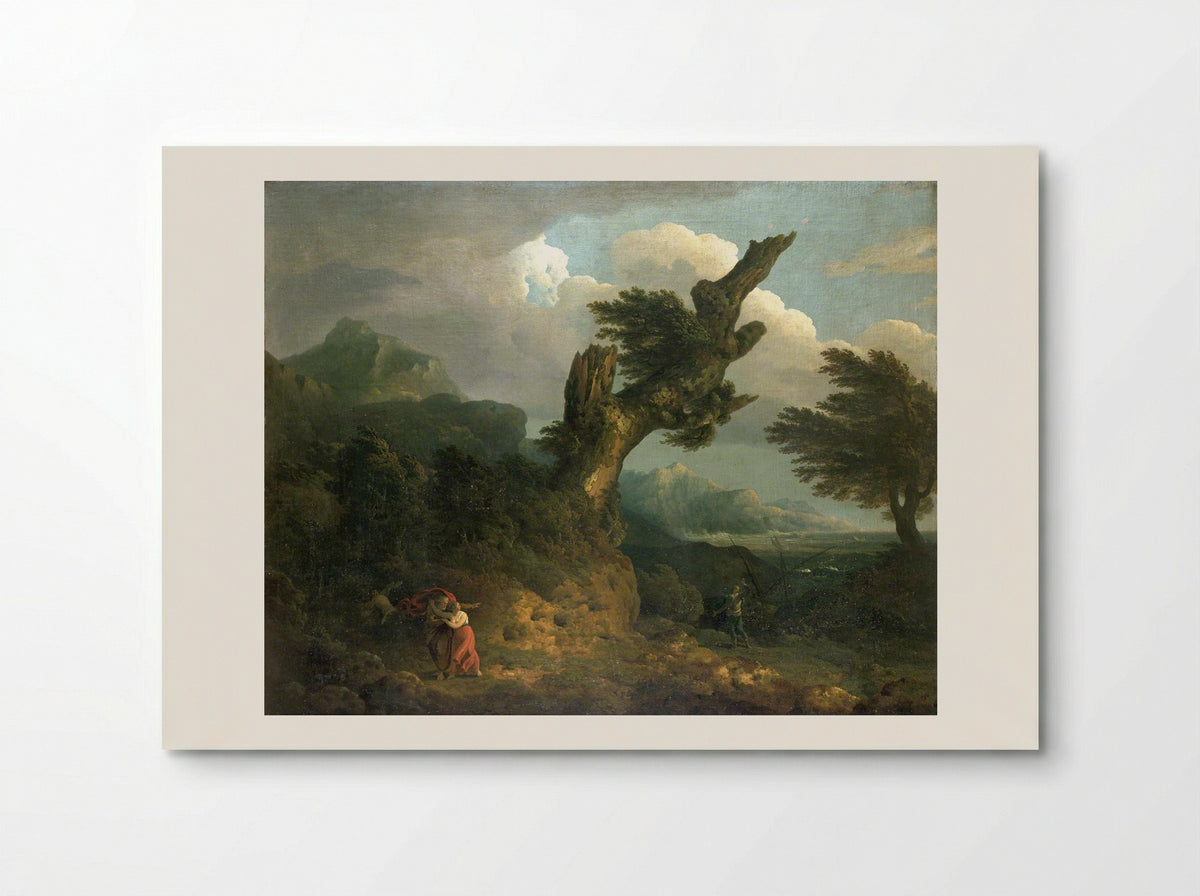 A Storm (Prospero, Miranda and Caliban Spy) - George Romney - Poster