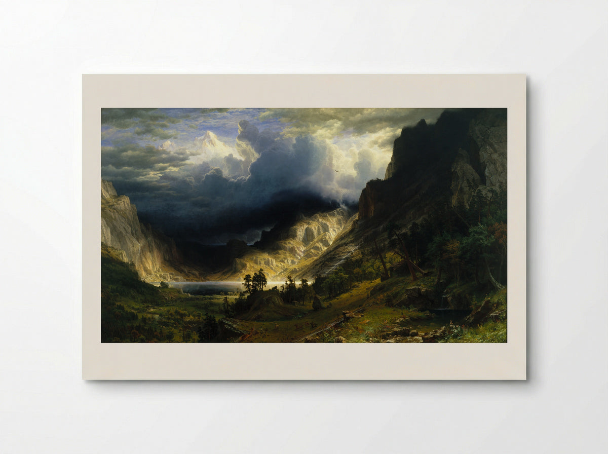 A Storm in the Rocky Mountains, Mt. Rosalie - Albert Bierstadt - Poster