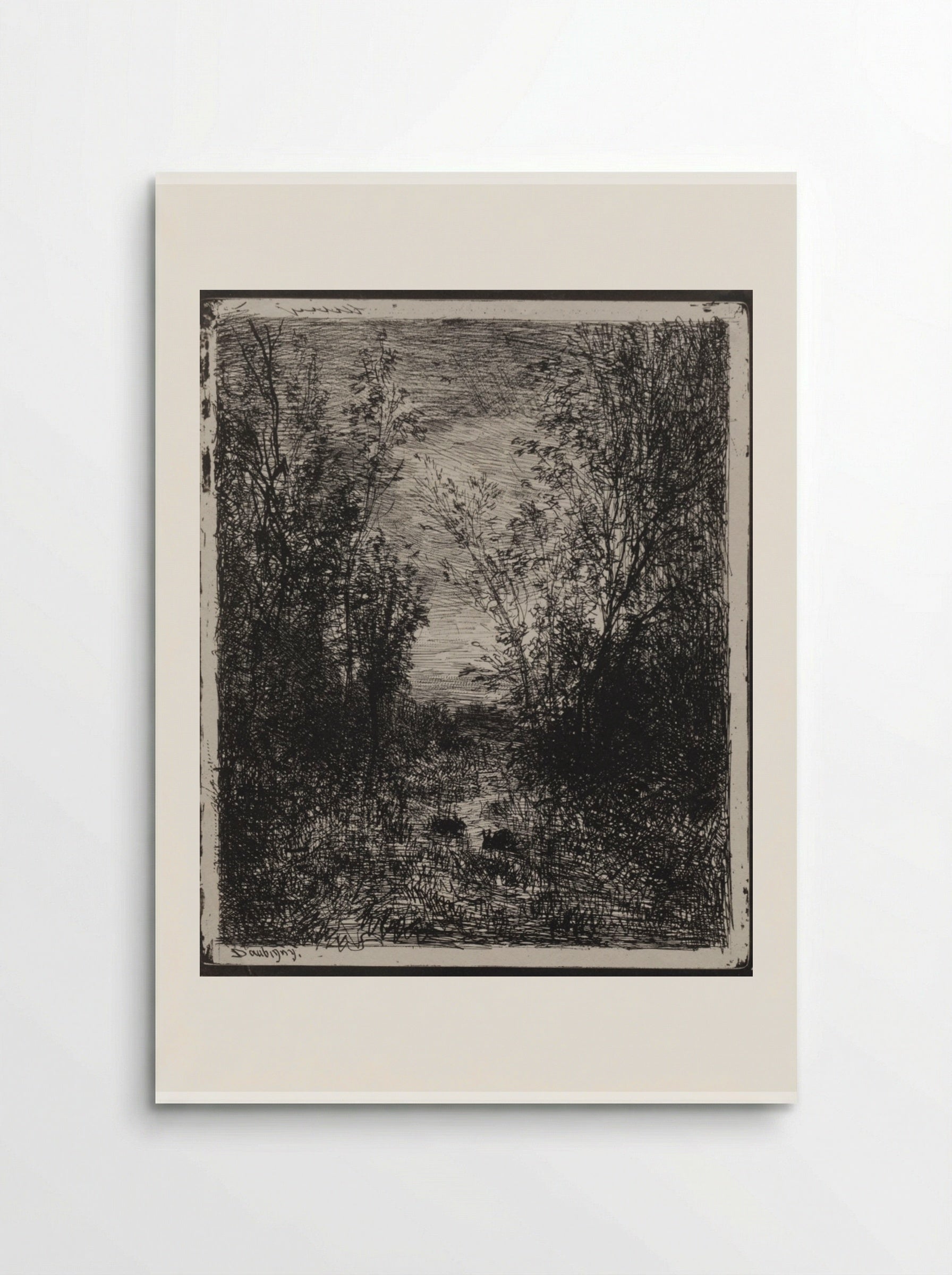 A Stream in a Glade - Charles-François Daubigny - Poster