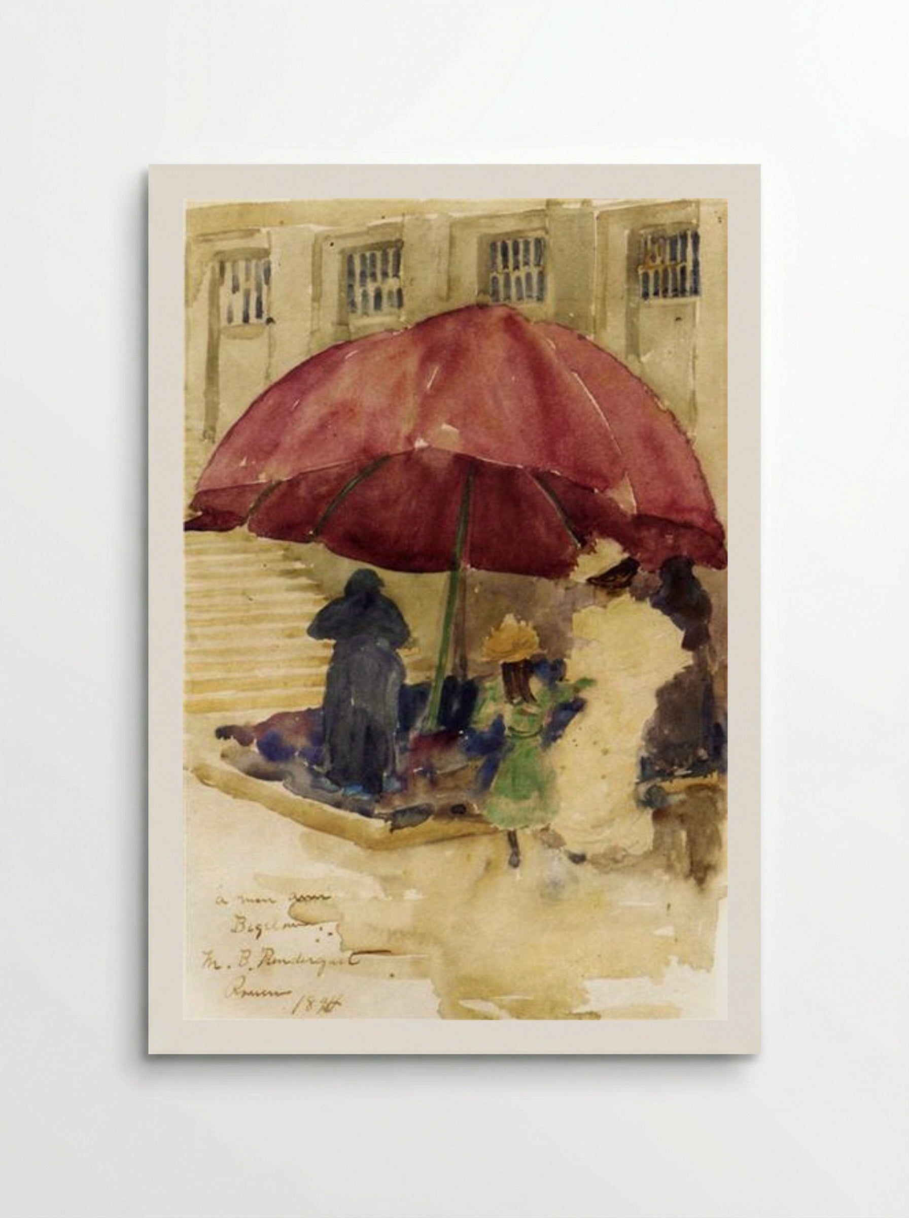 A Street in Rouen - Maurice Prendergast - Poster