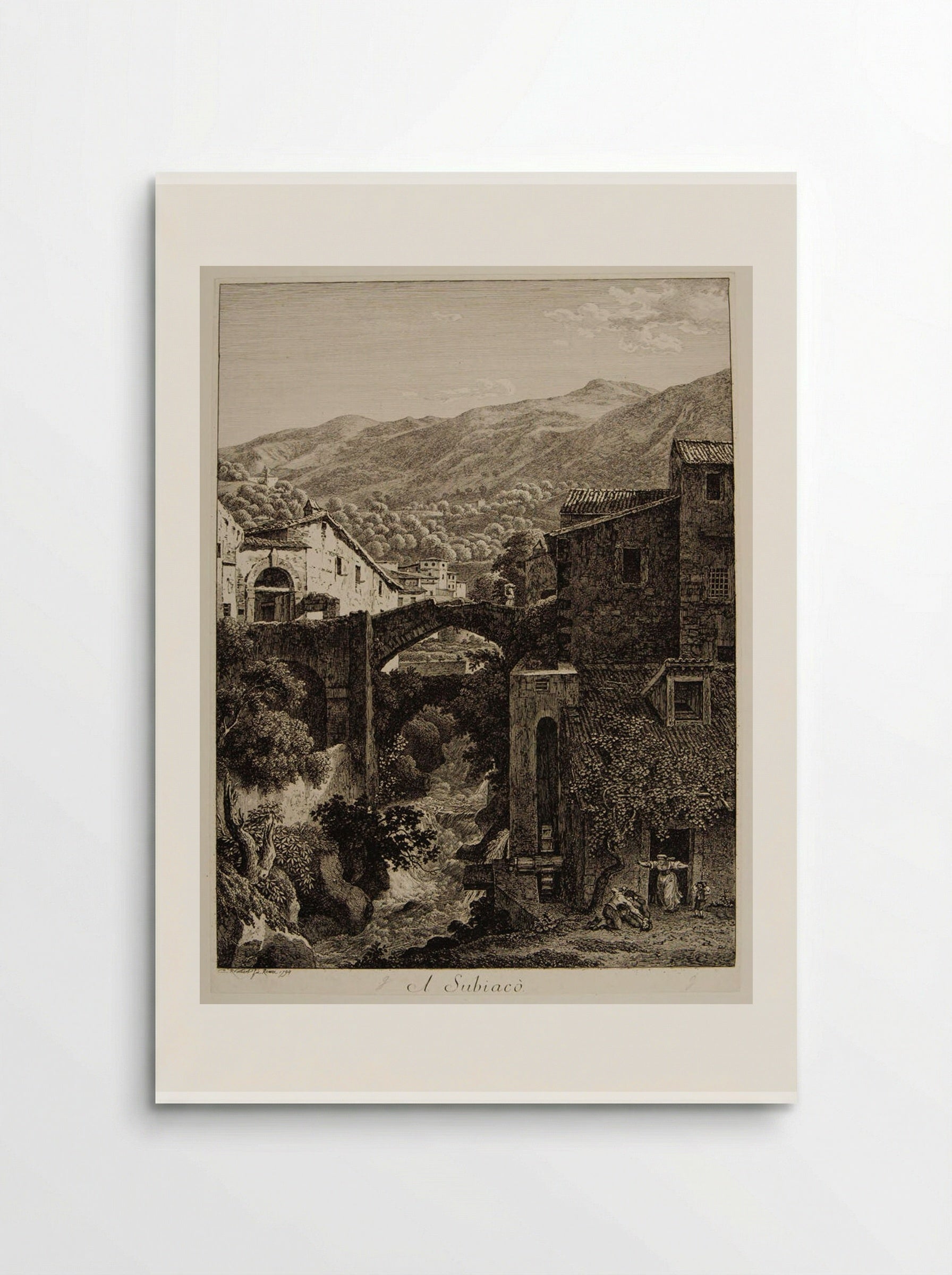 A Subiaco - Johann Christian Reinhart - Poster