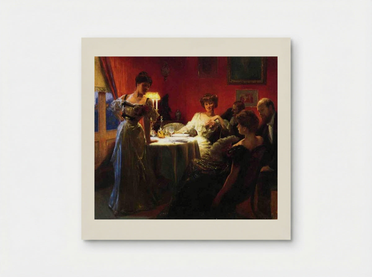 A Supper Party - Julius LeBlanc Stewart - Poster