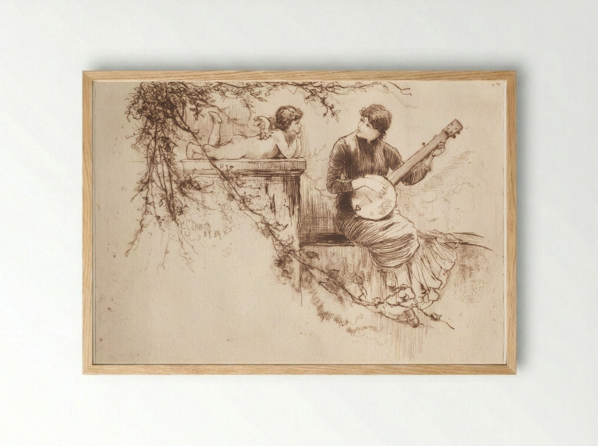 A Symphony - Frederick Stuart Church - Framed Print Wood