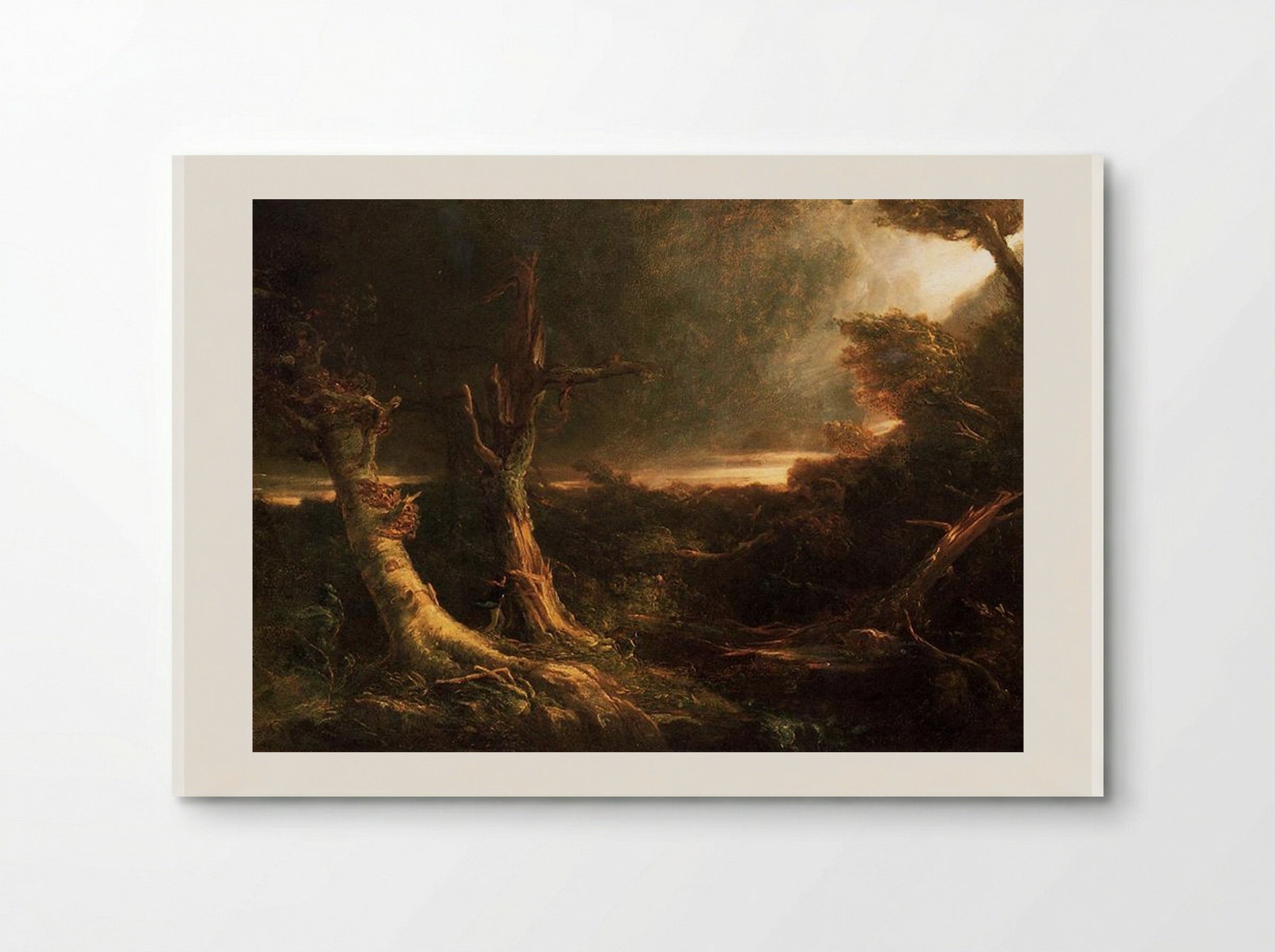 A Tornado in the Wilderness - Thomas Cole - Poster
