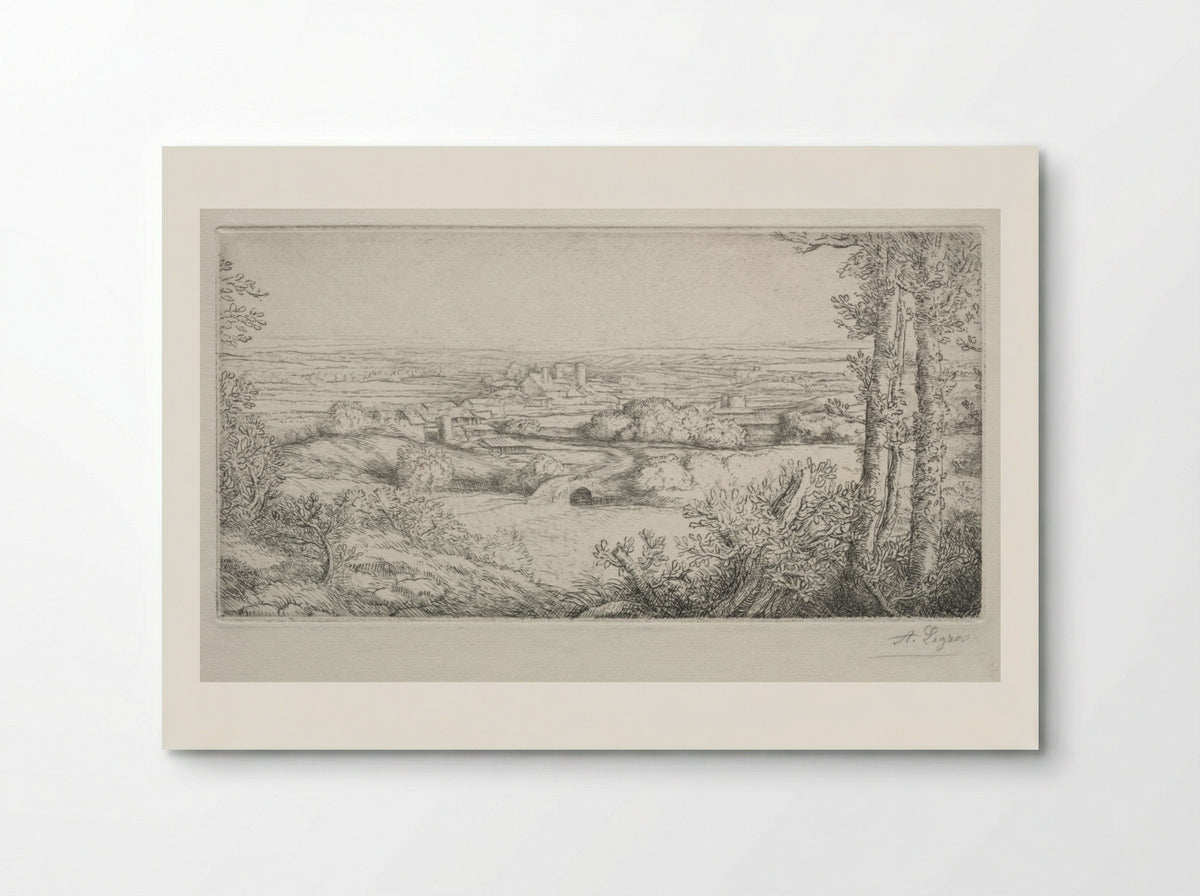 A Valley in Burgundy - Alphonse Legros - Poster