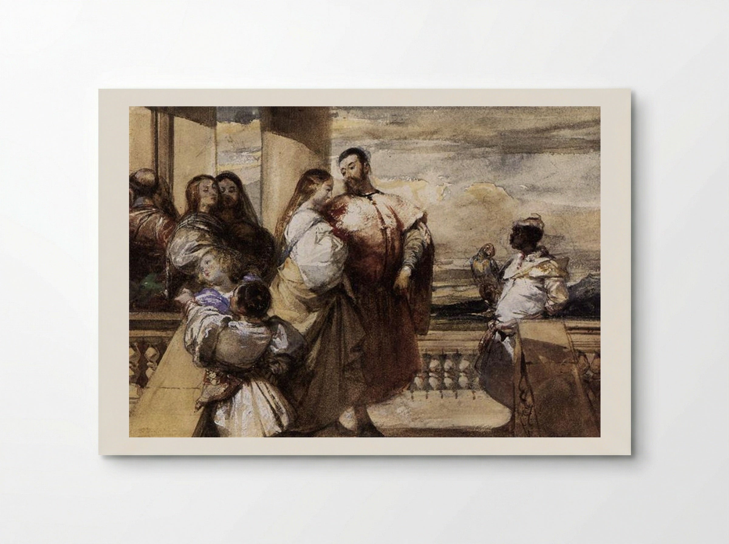 A Venetian Scene - Richard Parkes Bonington - Poster