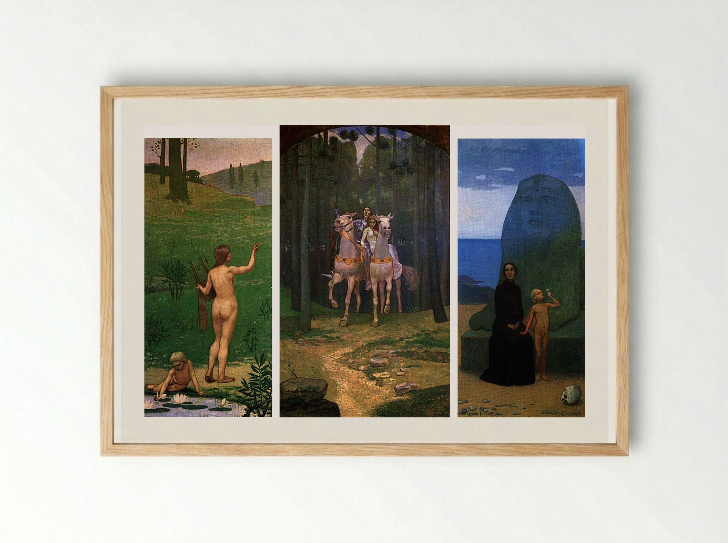 A Vida - António Carneiro - Framed Print Wood