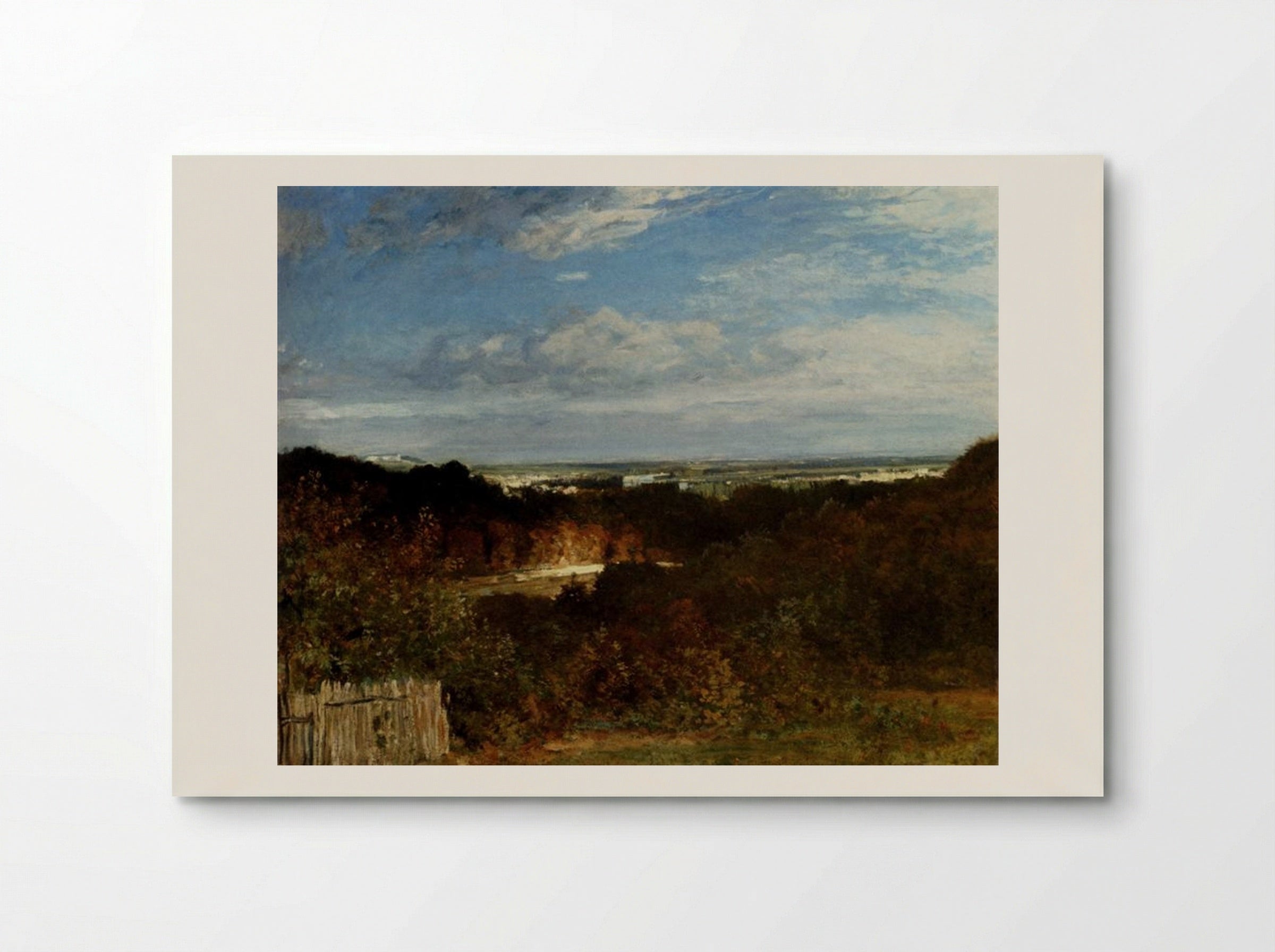 A View Towards The Seine From Suresnes - Constant Troyon - Poster